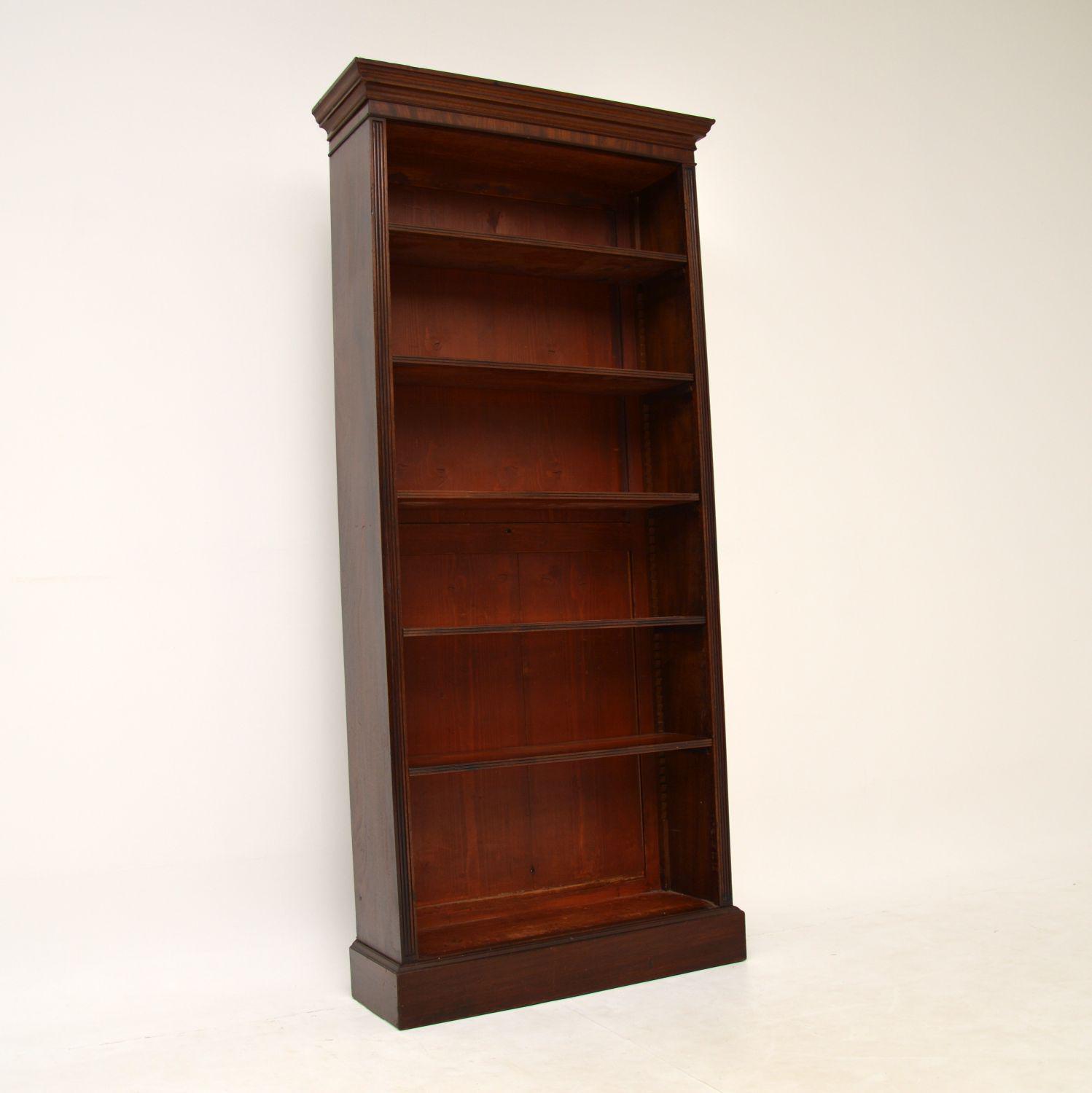 Antique Victorian Mahogany Open Bookcase (1 of 11) Antique Victorian Mahogany Open Bookcase (1 of 11)