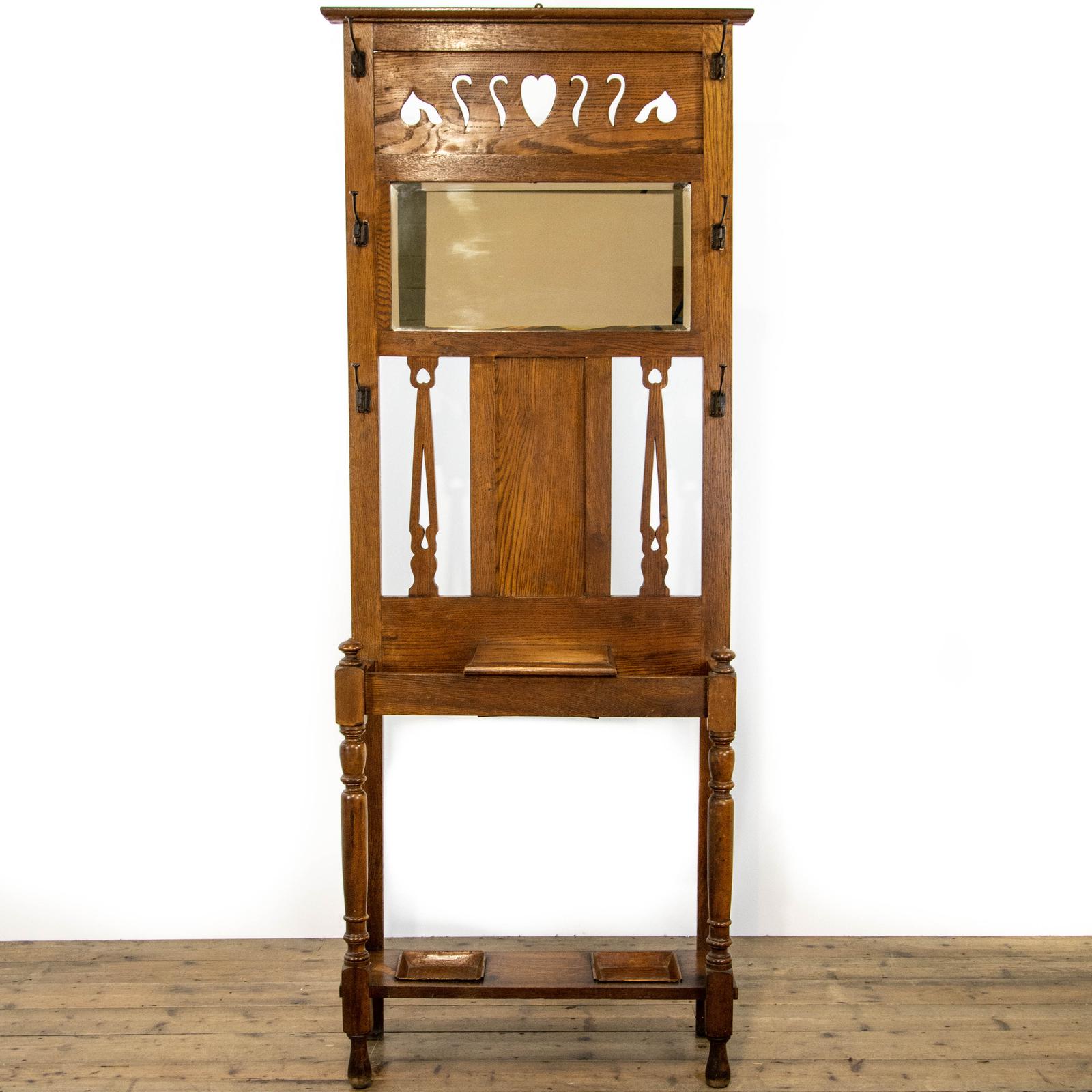 Edwardian Arts & Crafts Oak Hall Stand (1 of 8) Edwardian Arts & Crafts Oak Hall Stand (1 of 8)