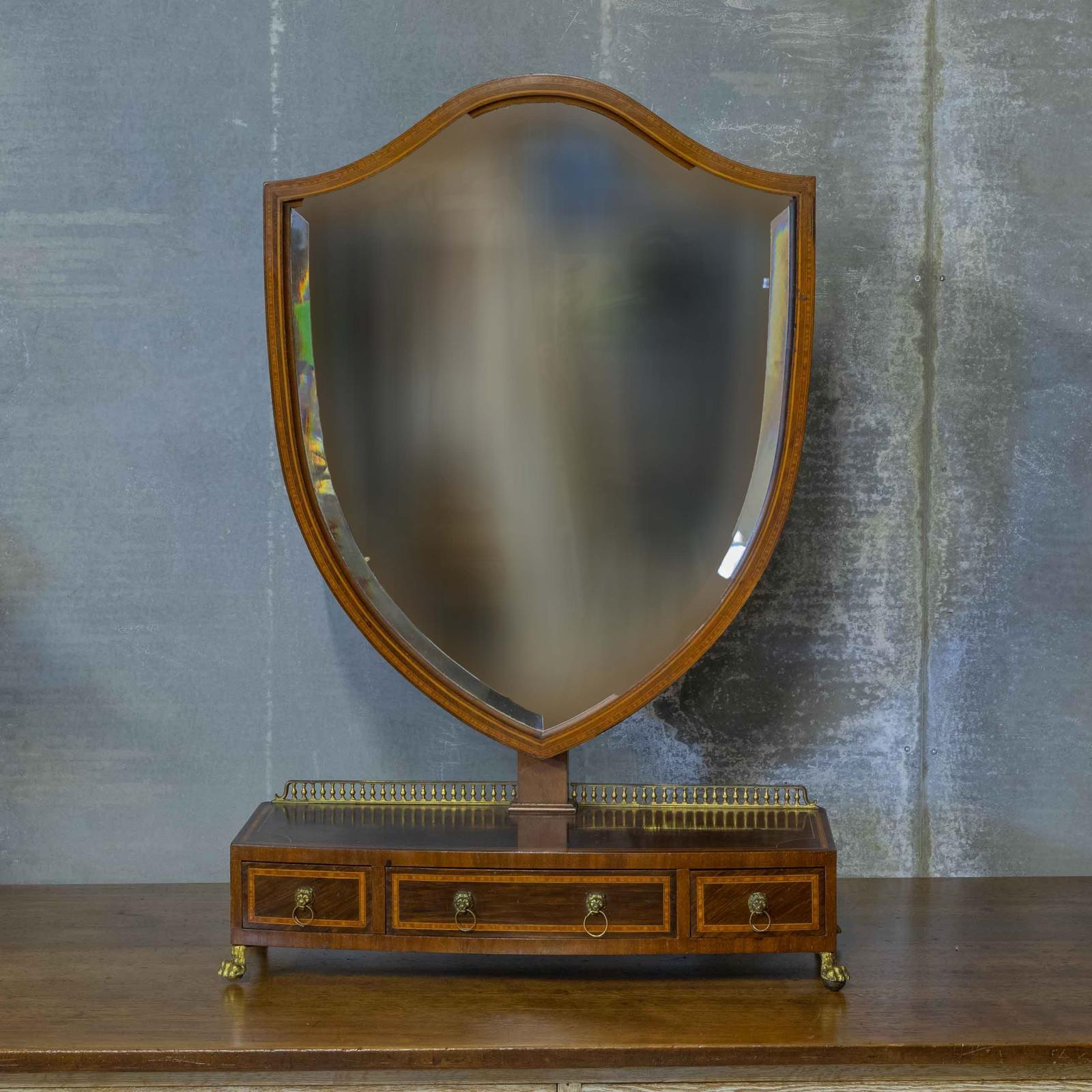 Edwardian Mahogany Toilet Mirror (1 of 17)