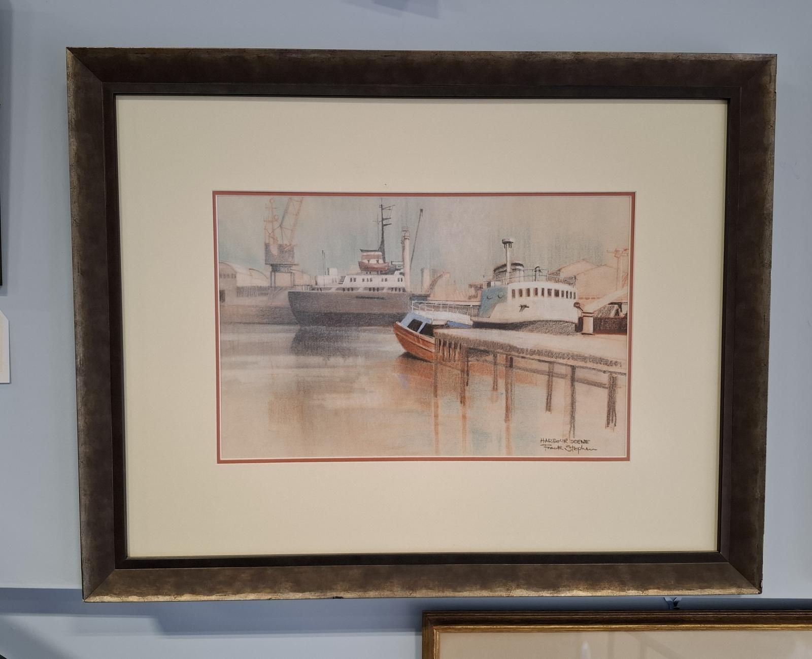 Original Watercolour of Aberdeen Harbour (1 of 3)