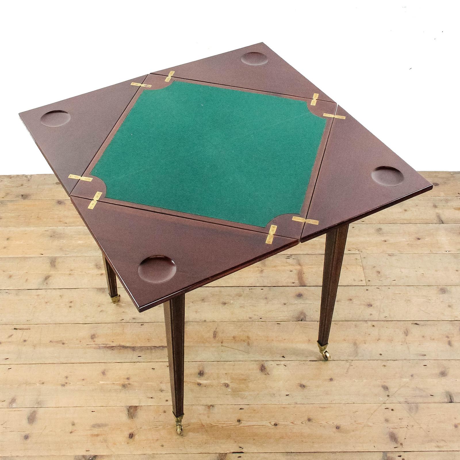 Antique Edwardian Inlaid Mahogany Envelope Card Table (1 of 12)