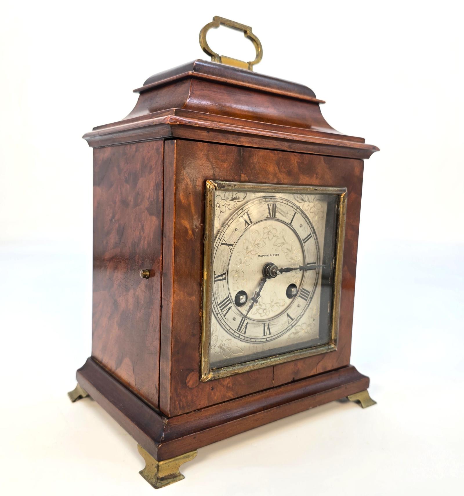 Miniature 8 Day Striking Bracket Clock by Mappin & Webb, George II Style (1 of 11) Miniature 8 Day Striking Bracket Clock by Mappin & Webb, George II Style (1 of 11)