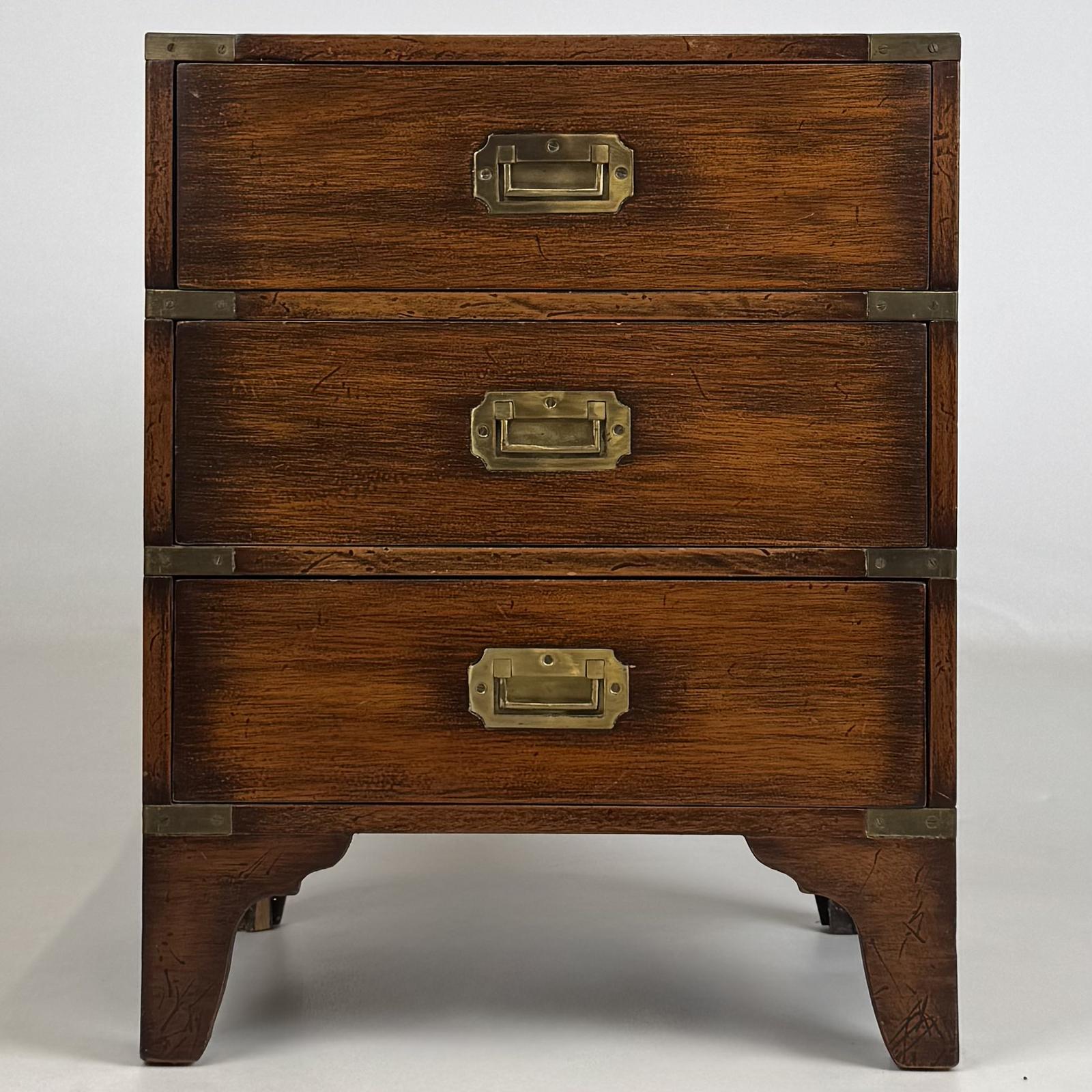Antique 20th Century Small Campaign Style Chest of Drawers (1 of 11) Antique 20th Century Small Campaign Style Chest of Drawers (1 of 11)
