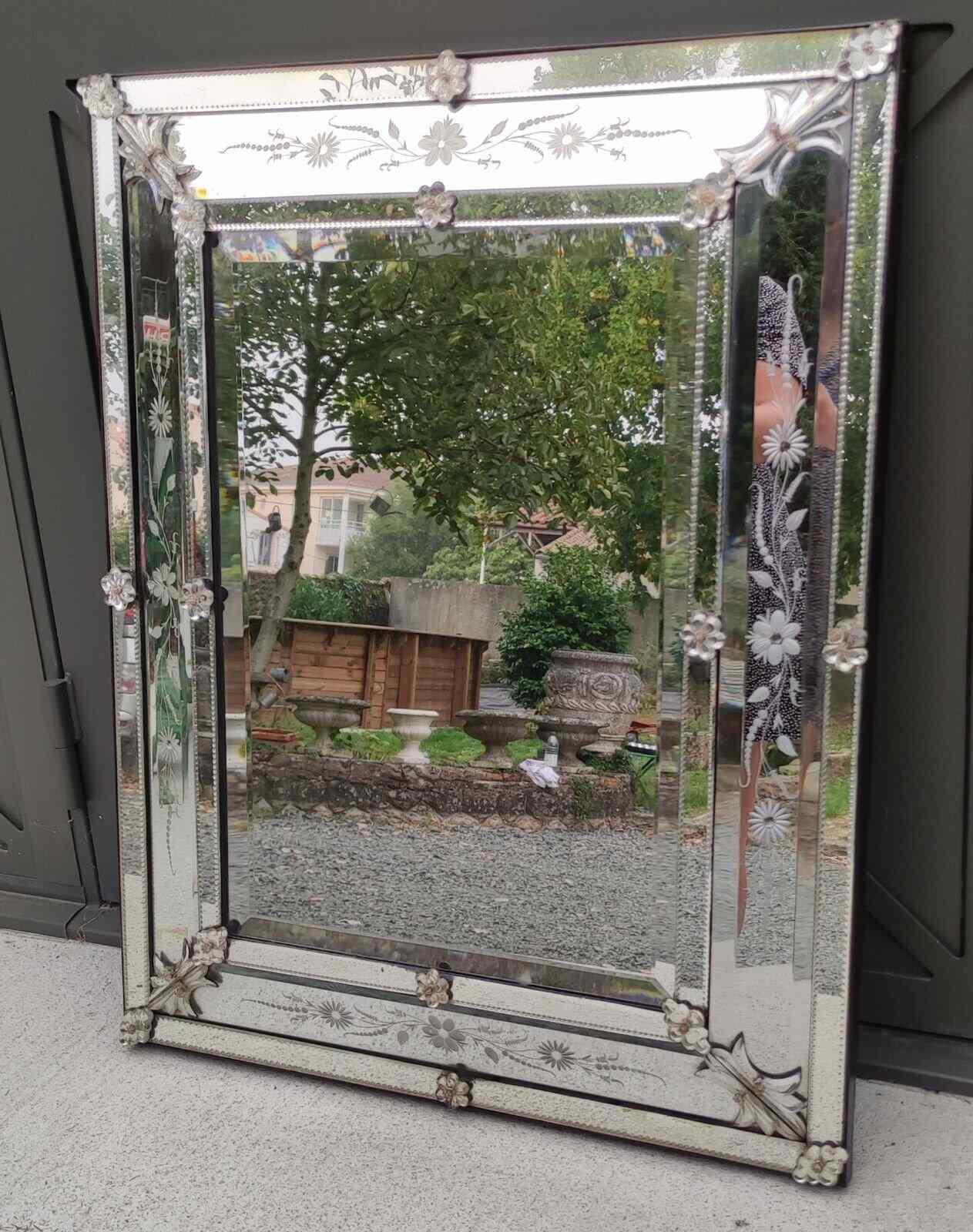 Mid 20th Century Venetian 'Cushion' Mirror (1 of 9)