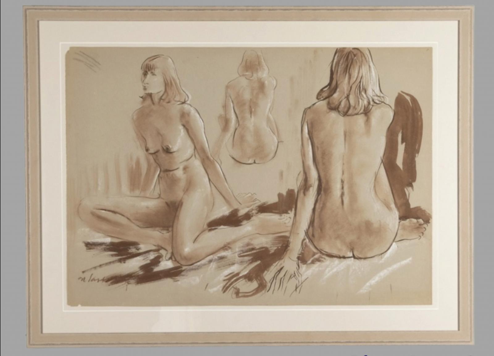 Derek Latymer Sayer - A Nude Study of a Female (1 of 5)
