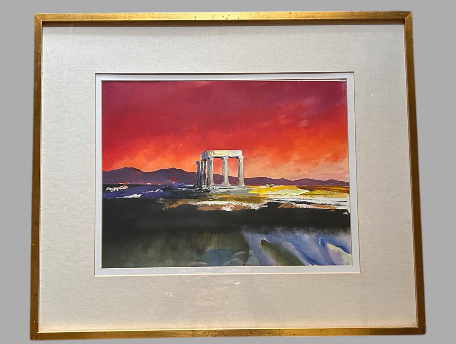 Donald Hamilton Fraser - Mixed Media Original - Temple of Apollo, Corinth (1 of 5) Donald Hamilton Fraser - Mixed Media Original - Temple of Apollo, Corinth (1 of 5)