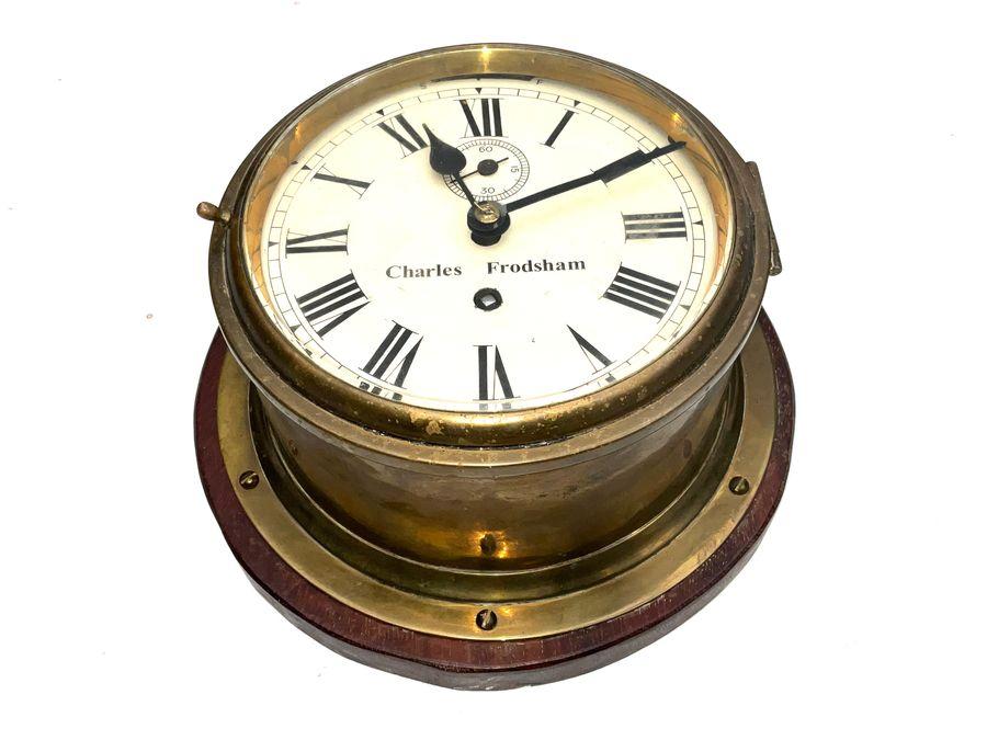 Ships Bulkhead Fusee Clock (1 of 9) Ships Bulkhead Fusee Clock (1 of 9)