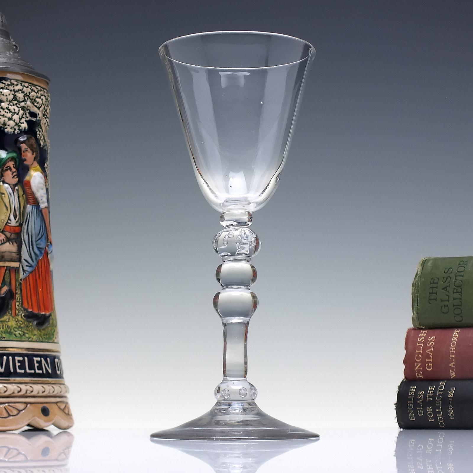 18th Century Light Baluster Wine Glass C1750 Ex Cranch Collection (1 of 7)