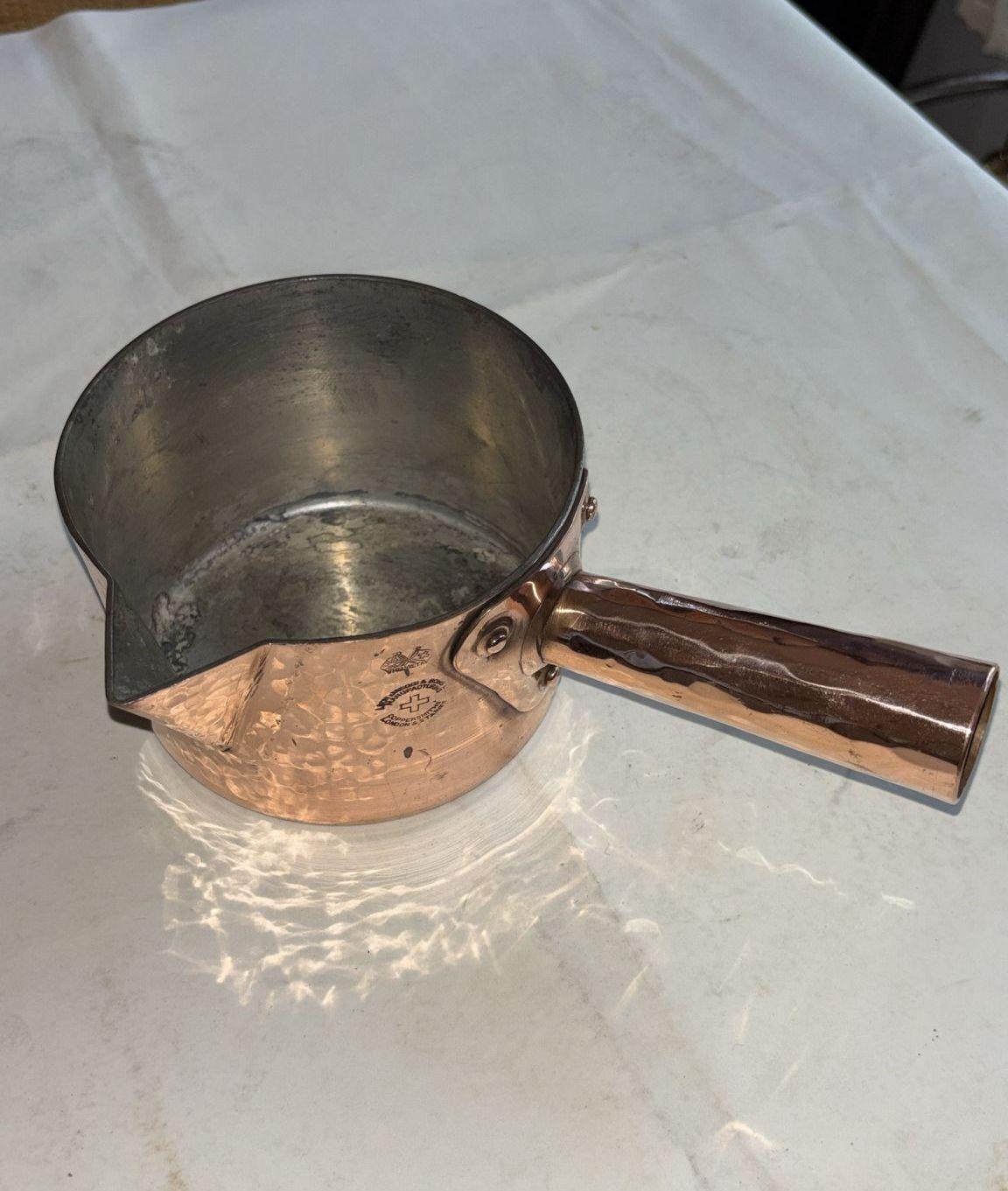 Leon Jaeggi Stamped Copper Pot / Saucepan (1 of 3) Leon Jaeggi Stamped Copper Pot / Saucepan (1 of 3)