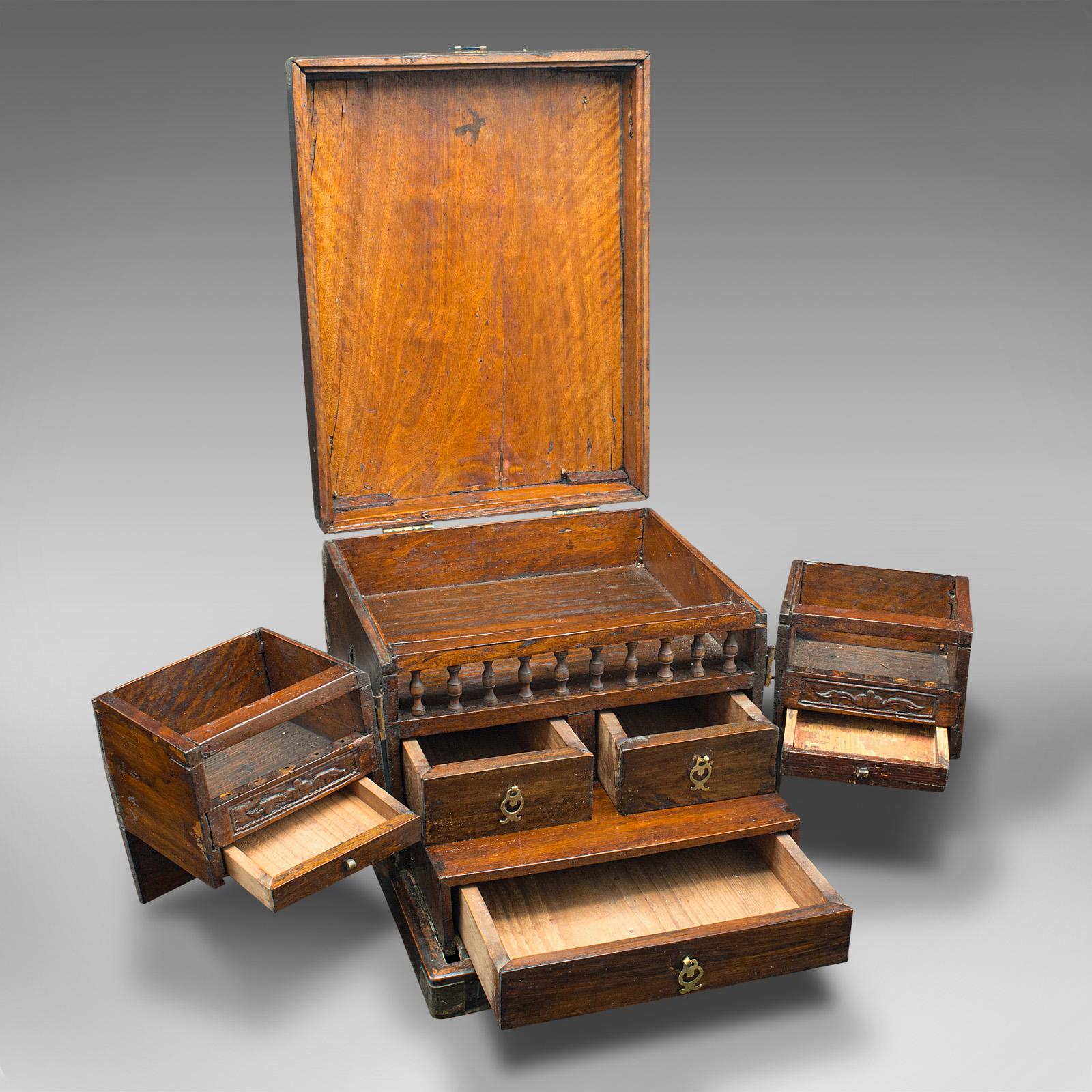 Antique Chinese Cleric's Swing-out Case Travelling Box - Qing c.1890 (1 of 11) Antique Chinese Cleric's Swing-out Case Travelling Box - Qing c.1890 (1 of 11)