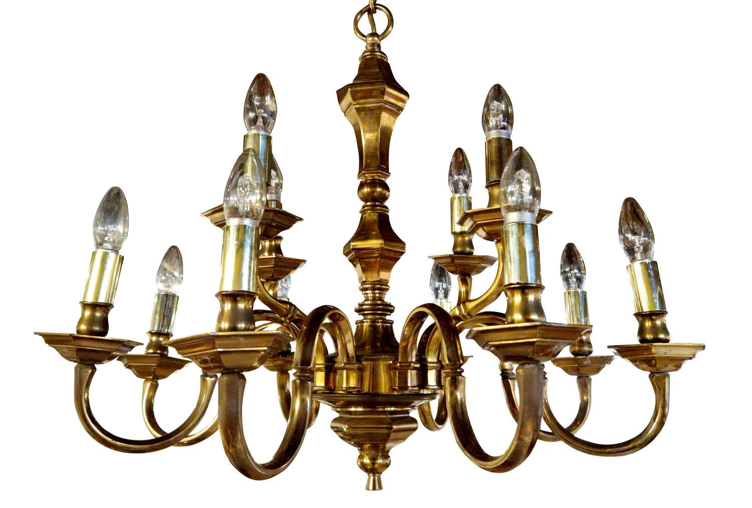 Dutch Brass Chandelier (1 of 2) Dutch Brass Chandelier (1 of 2)