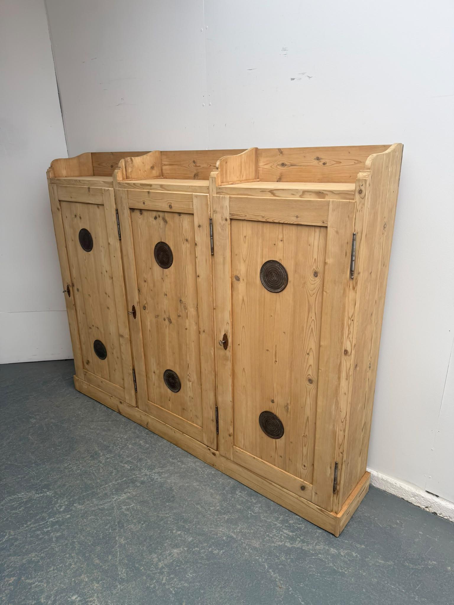 Rare Victorian Antique Pine Shallow Vented Kitchen Cupboard to wax / paint (1 of 10) Rare Victorian Antique Pine Shallow Vented Kitchen Cupboard to wax / paint (1 of 10)