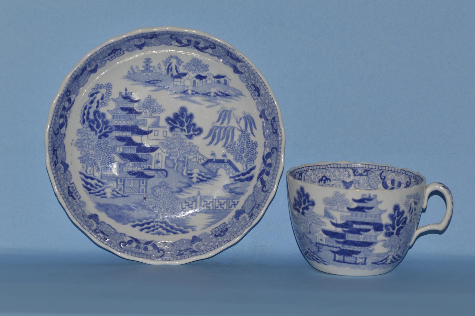 Miles Mason Antique Cup & Saucer - Broseley c.1810 (1 of 14)