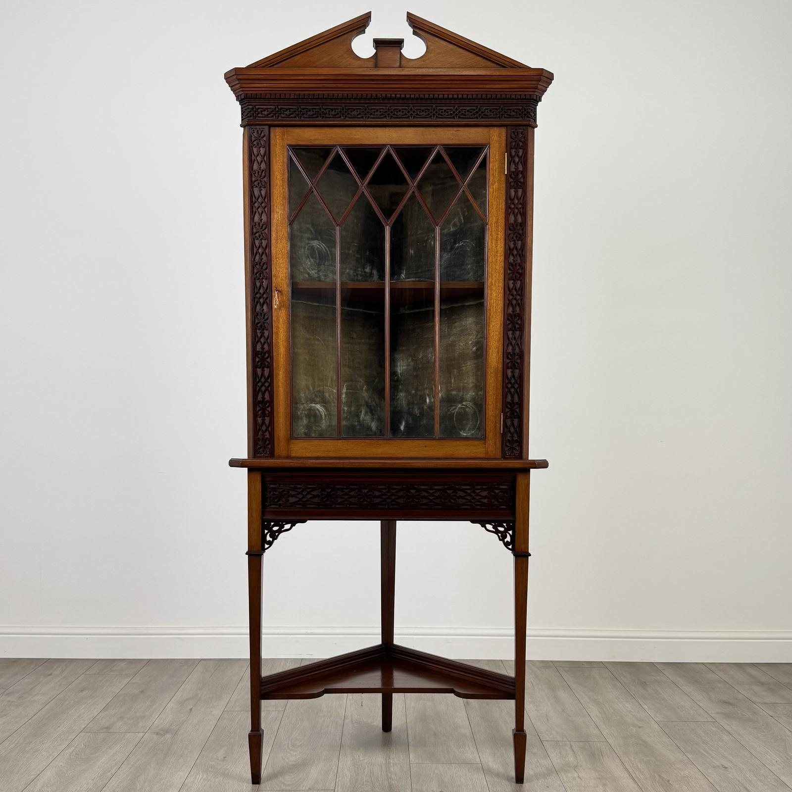 Antique 19th Century Corner Cabinet Made by Webb & Co (1 of 6)