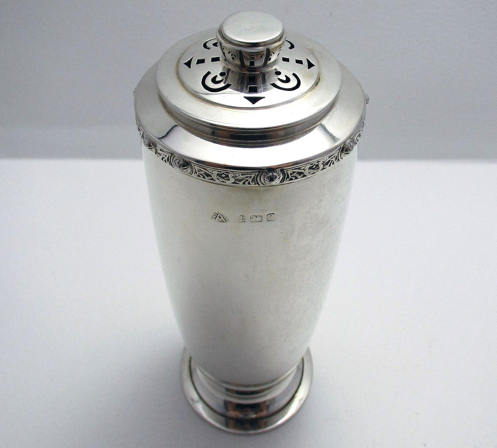 Vintage 1941 Solid Sterling Silver Lindisfarne / Celtic pattern Arts & Crafts Sugar Caster Shaker Pepper Pot Potpourri Jar. (1 of 9) Vintage 1941 Solid Sterling Silver Lindisfarne / Celtic pattern Arts & Crafts Sugar Caster Shaker Pepper Pot Potpourri Jar. (1 of 9)
