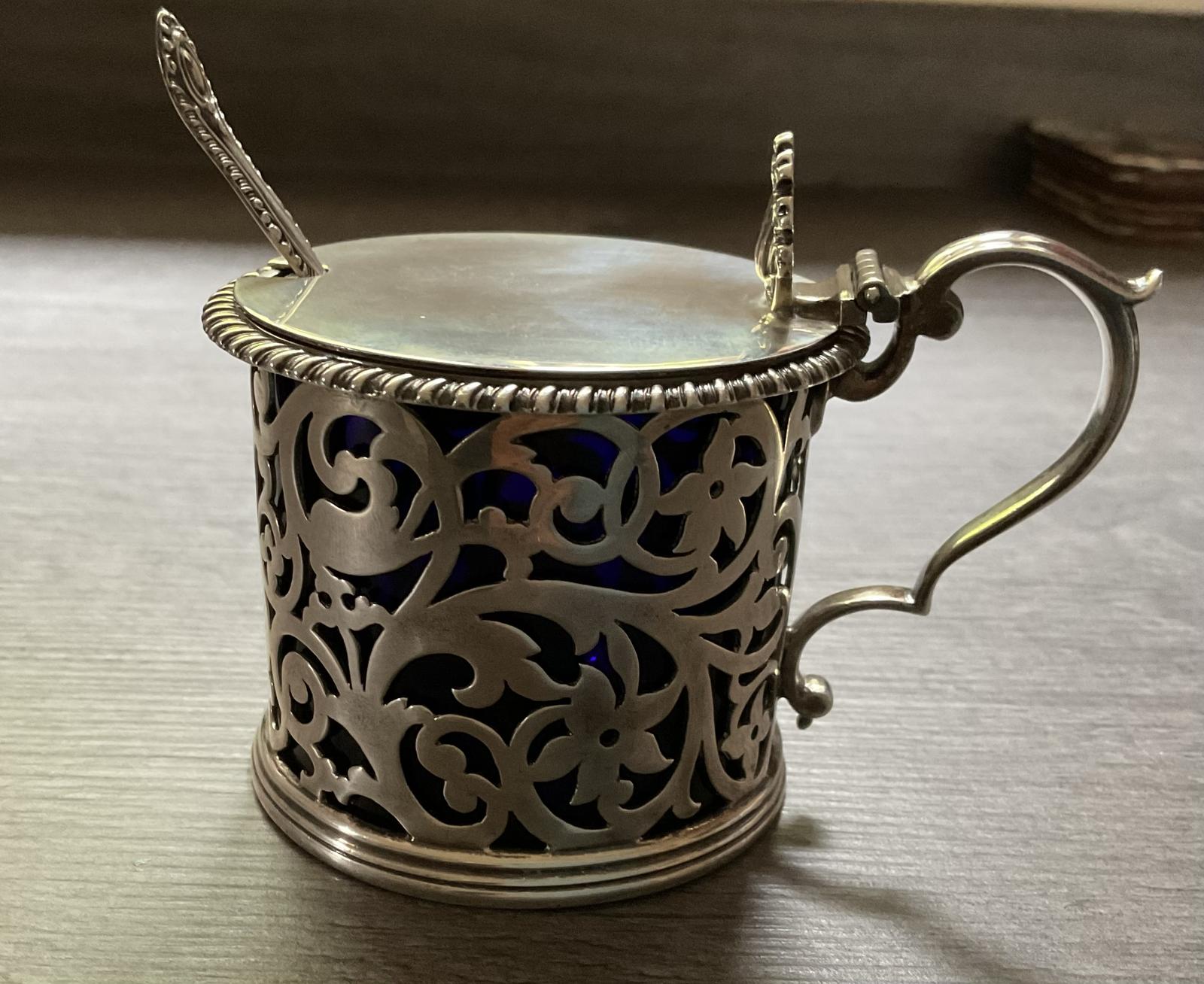 Late Victorian Silver Tankard Mustard & Spoon (1 of 5) Late Victorian Silver Tankard Mustard & Spoon (1 of 5)