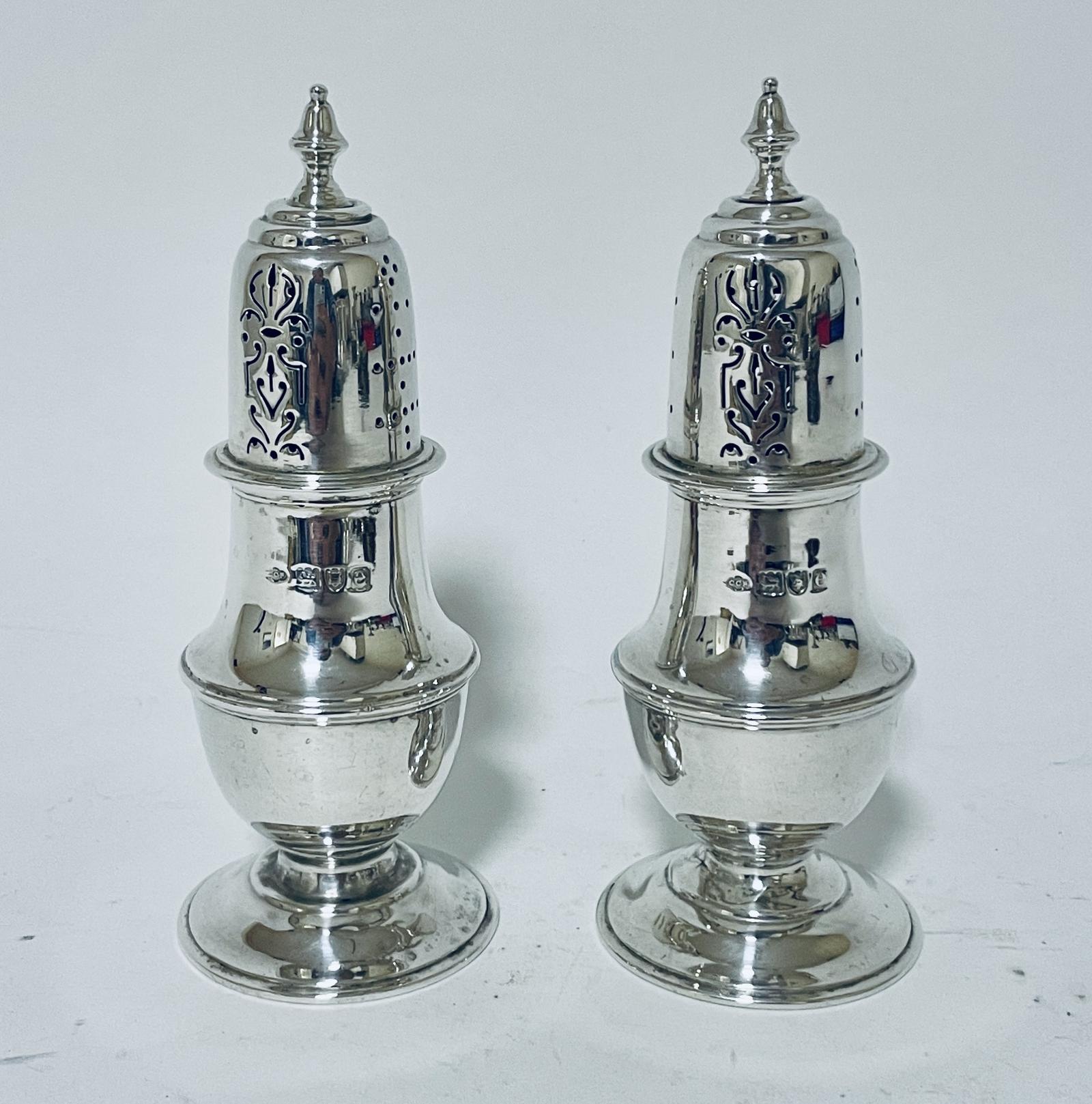 Pair of Victorian Silver Pepperettes (1 of 12)