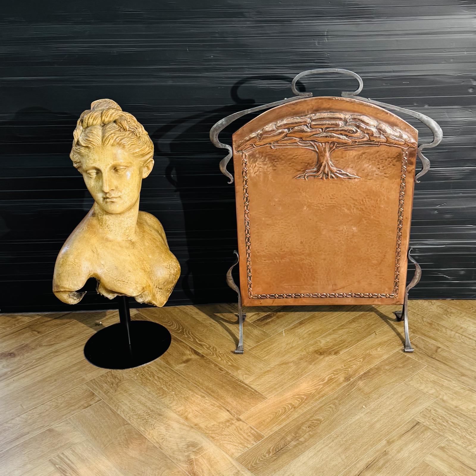 Art Nouveau Copper Fire Screen (1 of 4) Art Nouveau Copper Fire Screen (1 of 4)