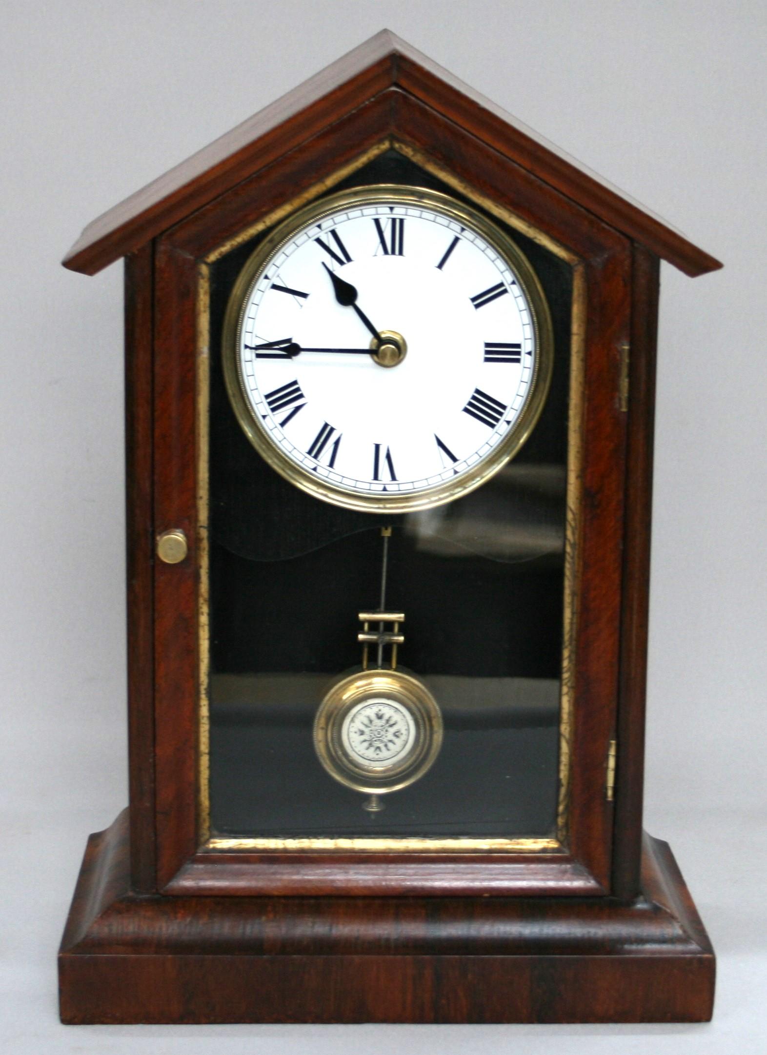 20th Century Mantel Clock in Black Walnut (1 of 4)
