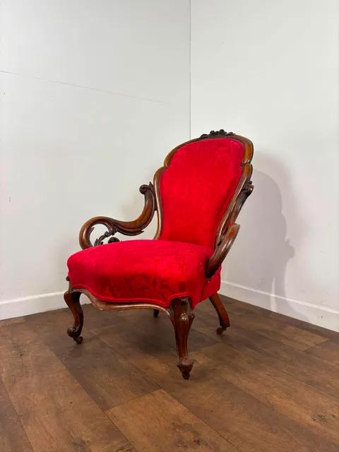 Victorian Mahogany Show Frame Easy Armchair (1 of 13) Victorian Mahogany Show Frame Easy Armchair (1 of 13)