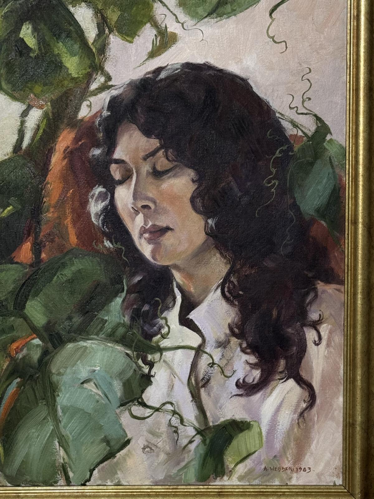 Oil Painting on Canvas "Valerie" by Angela Webber (born 1931) (1 of 7)