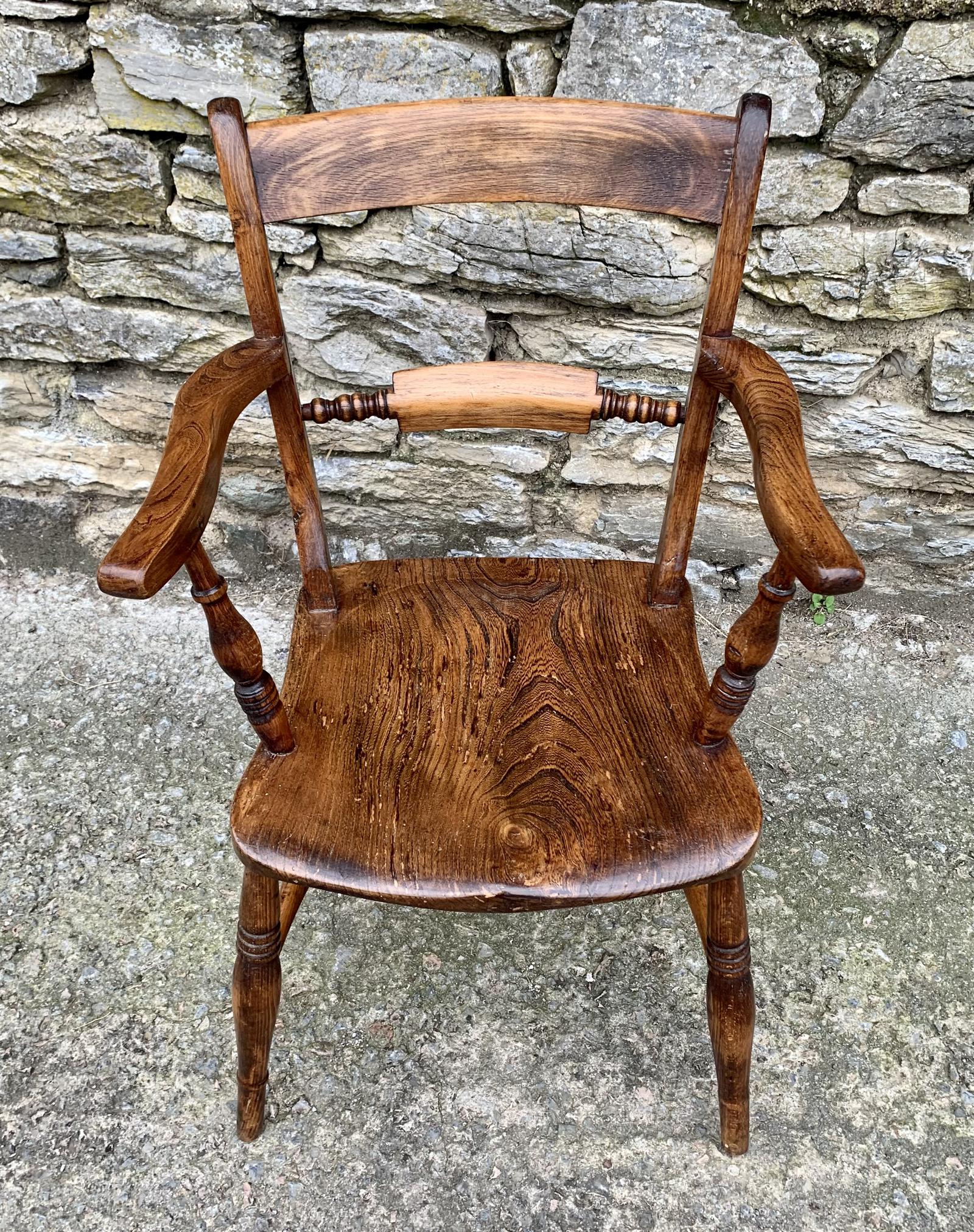 Antique Bar Back Windsor Carver Chair (1 of 9) Antique Bar Back Windsor Carver Chair (1 of 9)