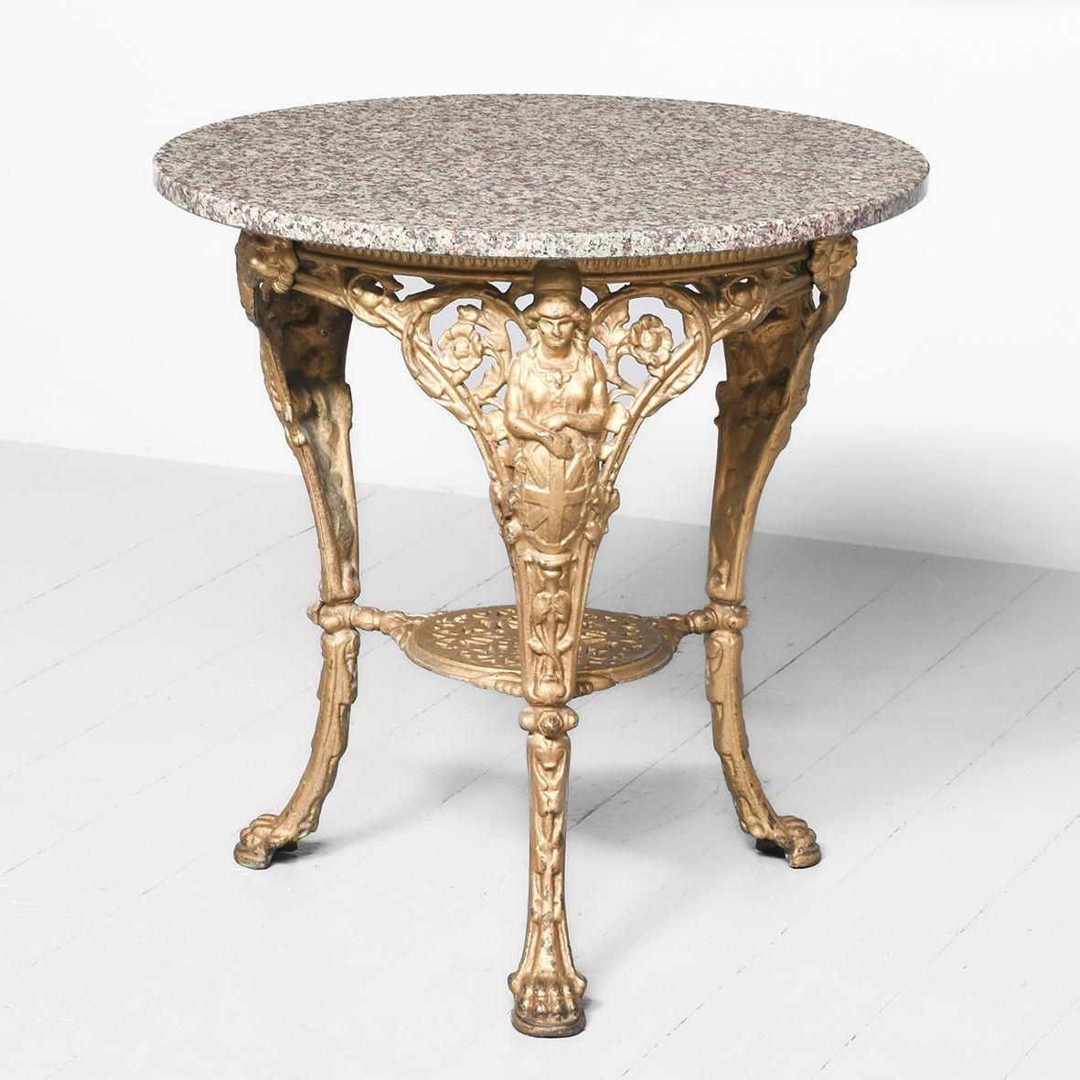 Single Cast Iron Table (1 of 5)