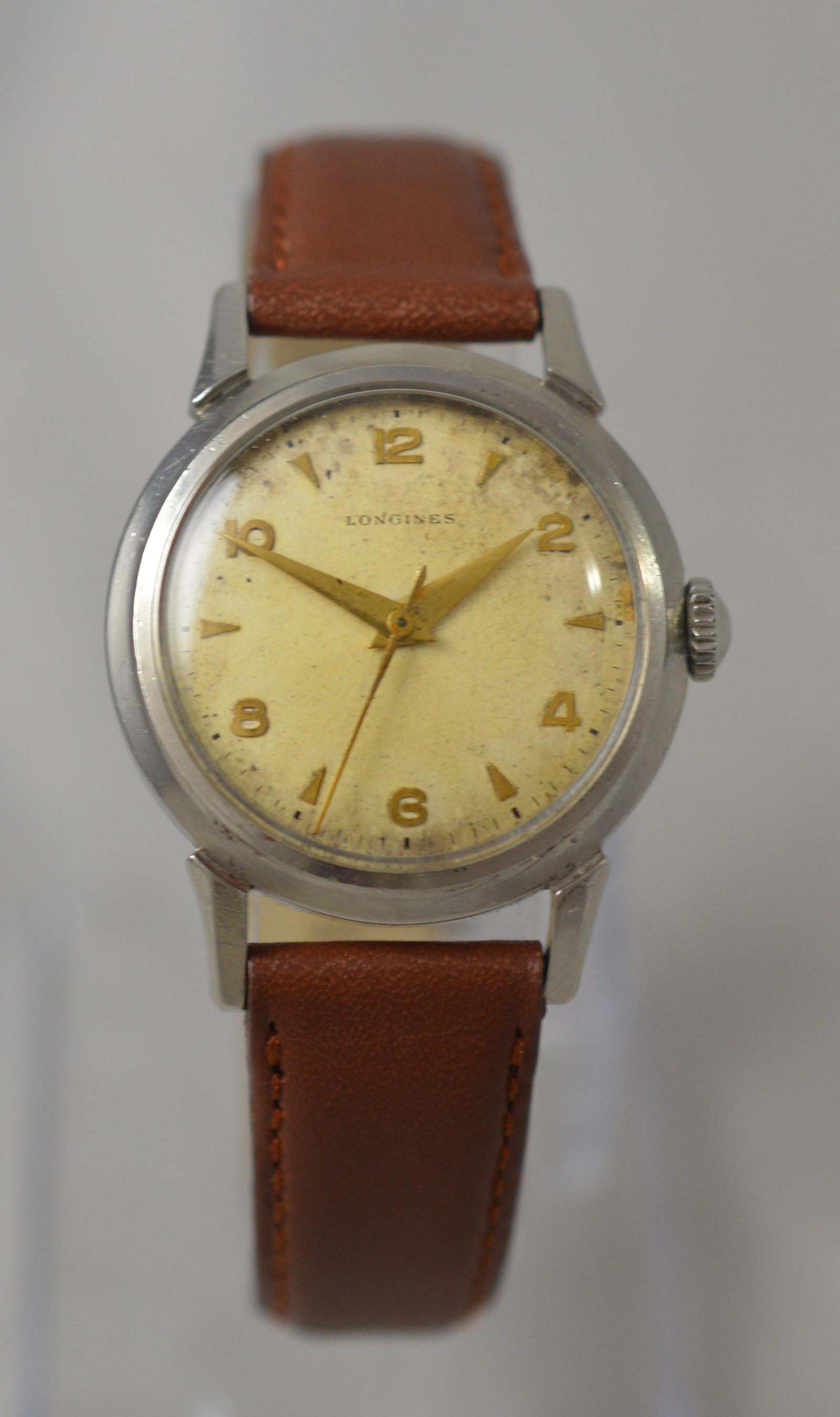1951 Longines Stainless Steel Wristwatch (1 of 6)