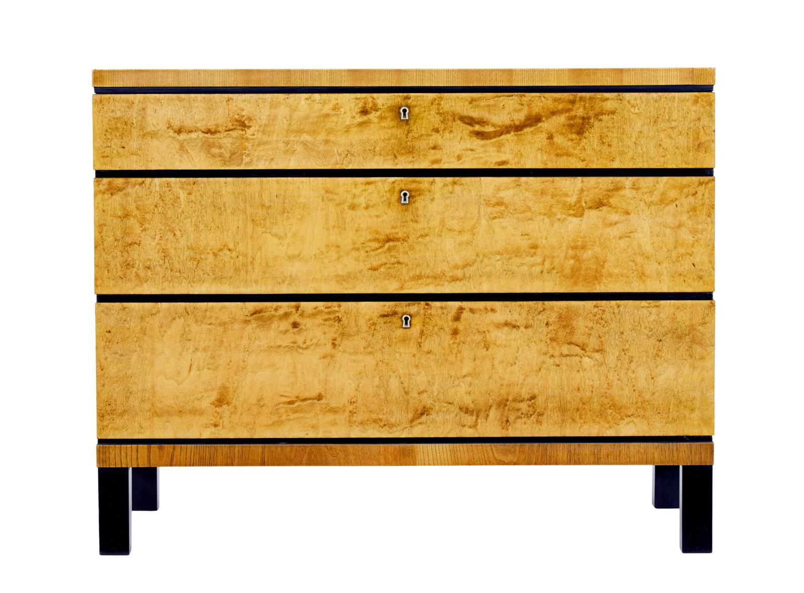 Mid Century Scandinavian Birch Chest of Drawers (1 of 7)