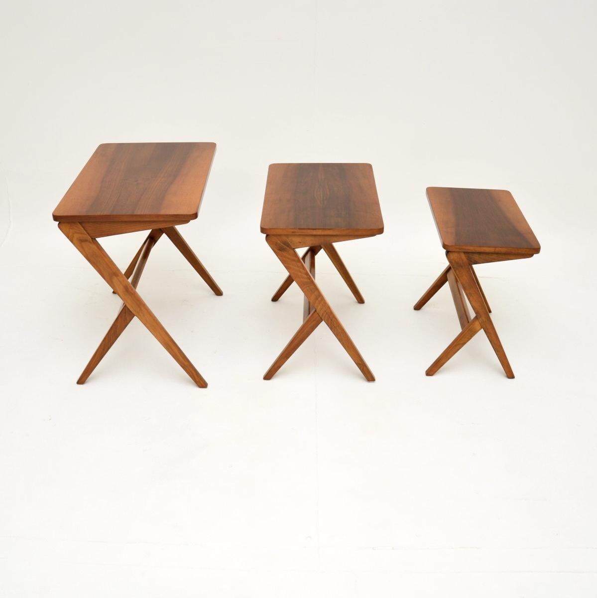 Swedish Vintage Walnut Nest of Tables by Bengt Ruda (1 of 8) Swedish Vintage Walnut Nest of Tables by Bengt Ruda (1 of 8)