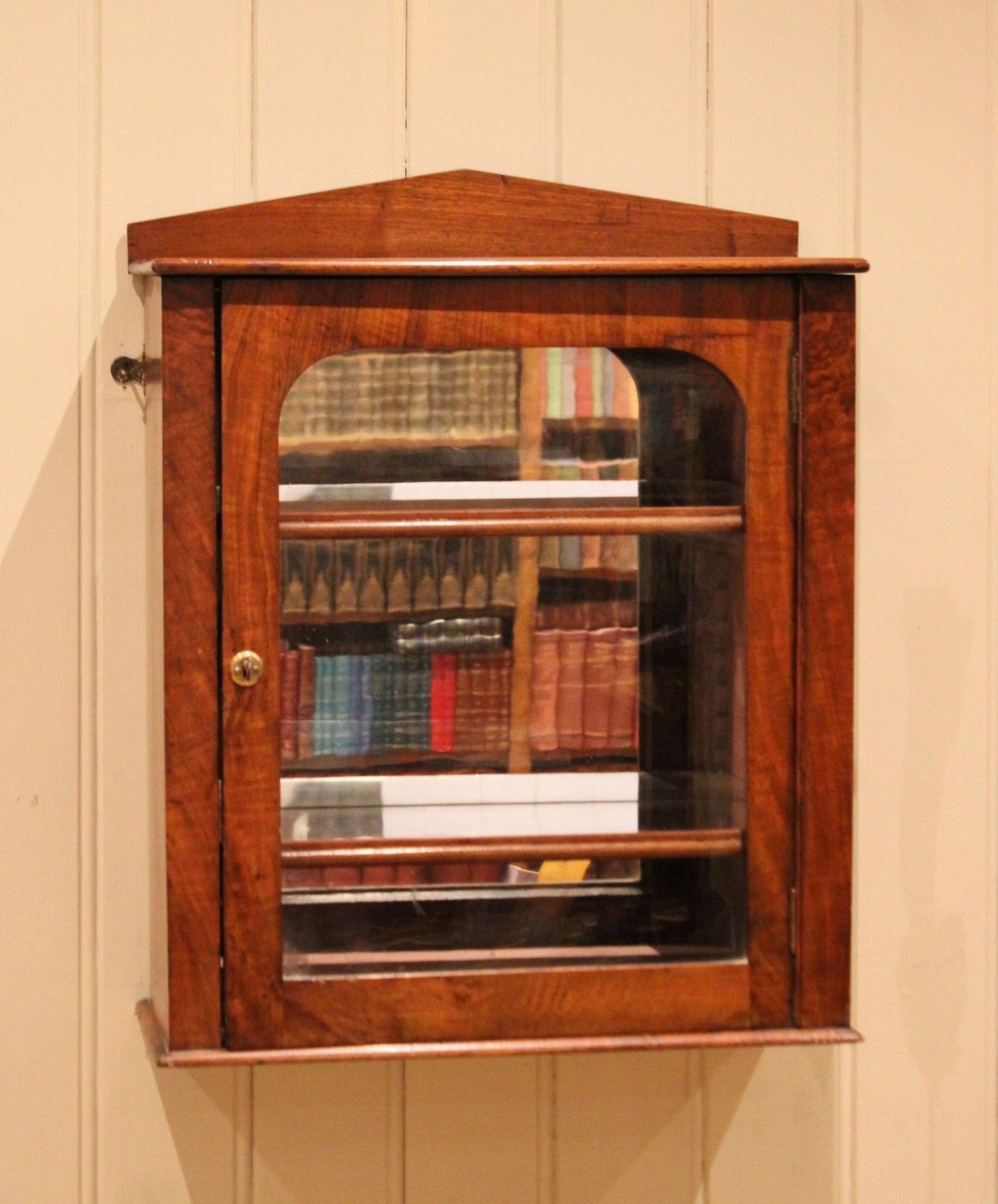 Late 19th Century Walnut Wall Cabinet (1 of 12)