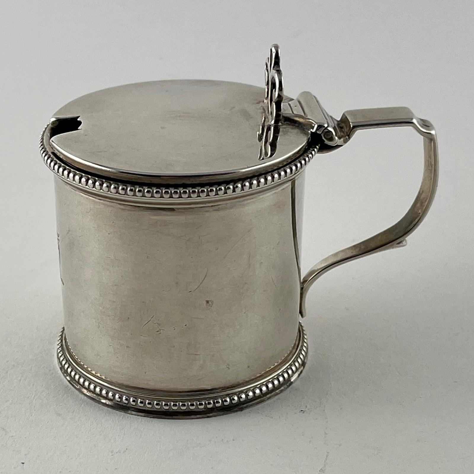 Elegant Plain Victorian Sterling Silver Mustard Pot (1 of 6)