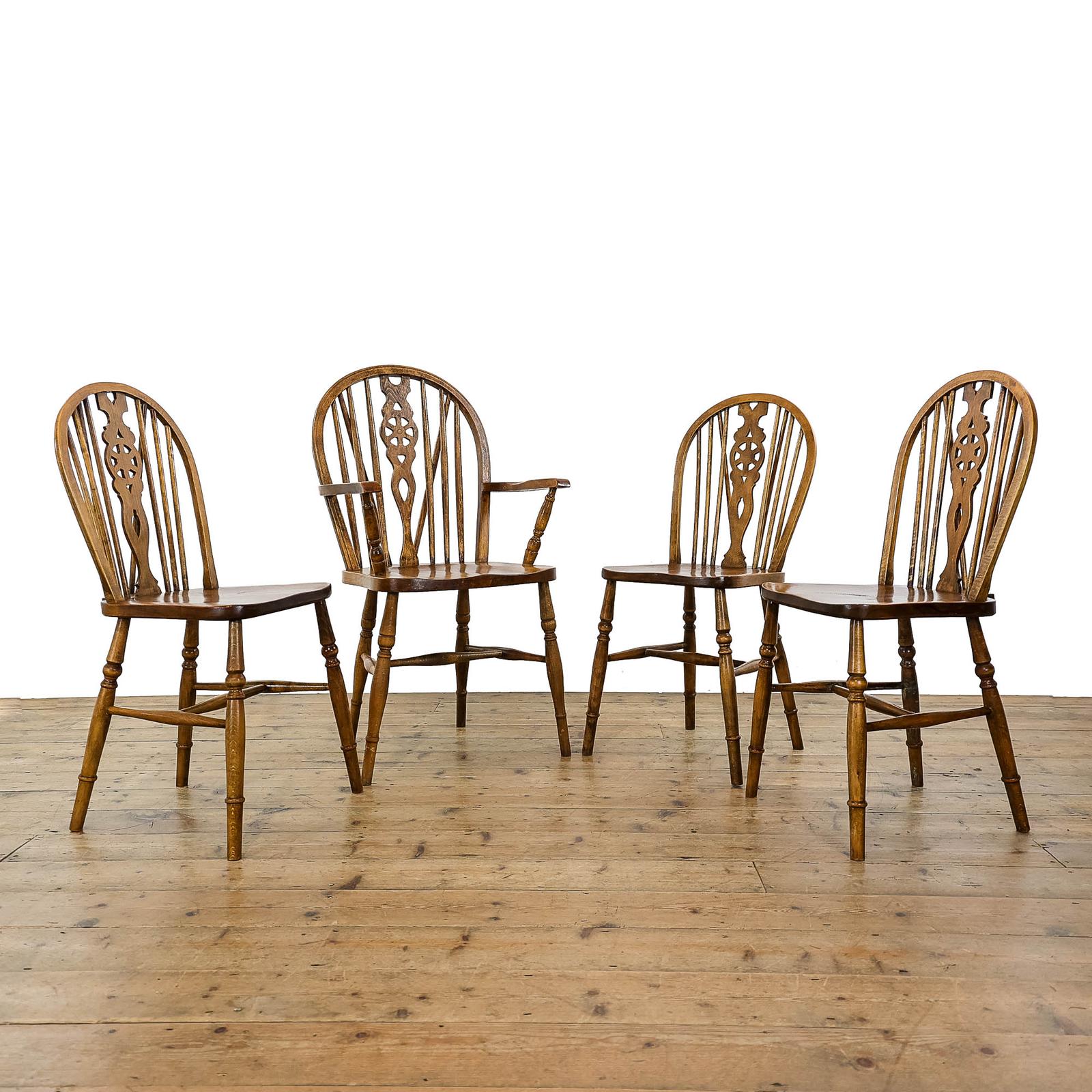 Set of Four Windsor Wheelback Kitchen Chairs (1 of 6)