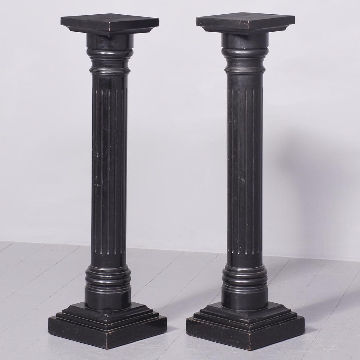 Pair of Ebonised Torcheres (1 of 6)
