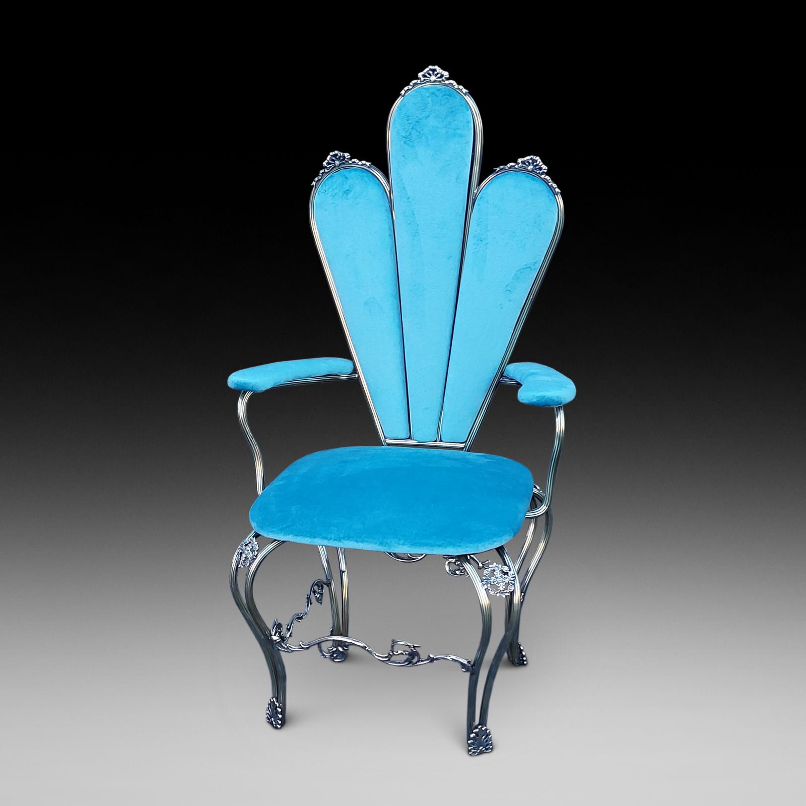 Brass Framed Child's / Dolls Chair 1920s (1 of 10)