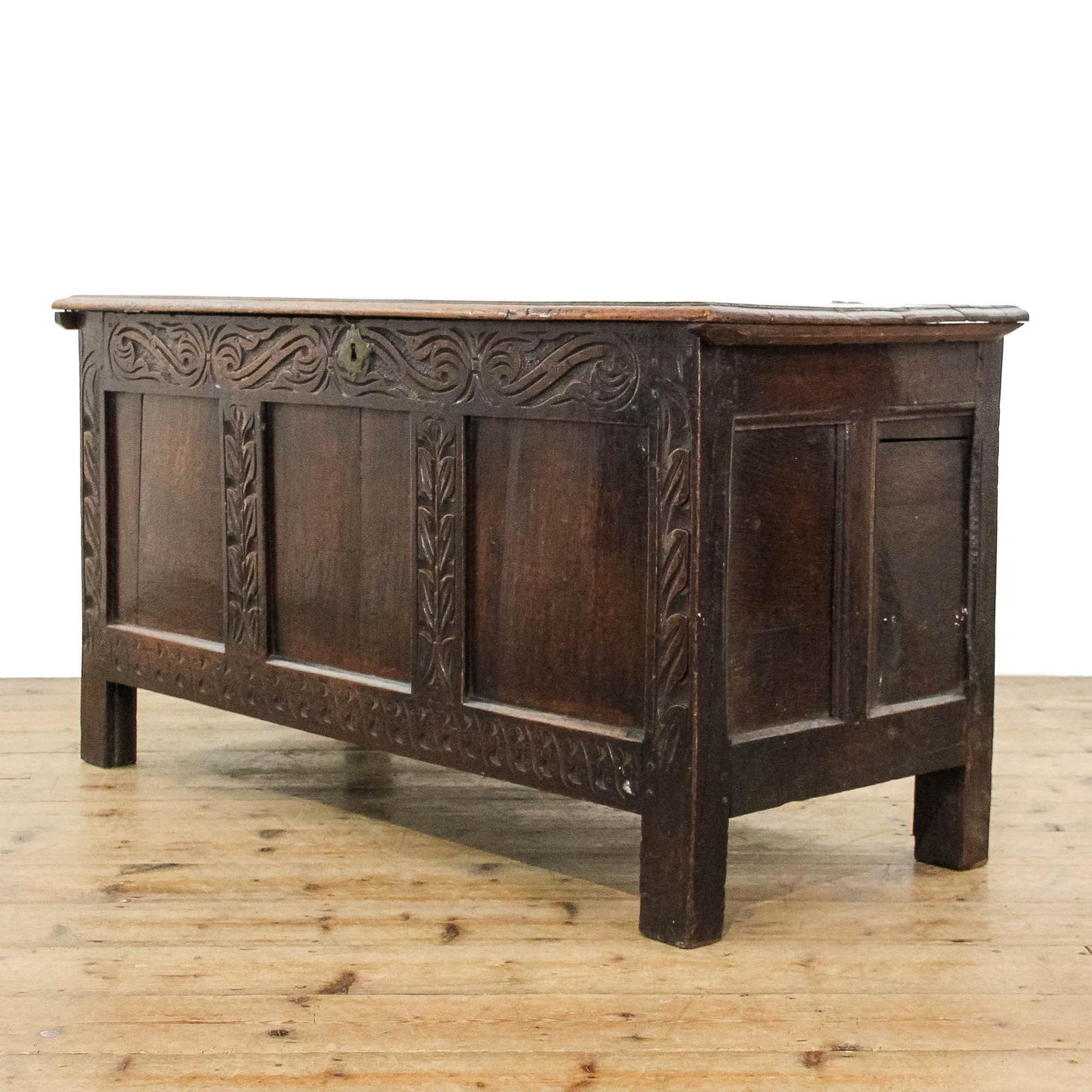 Antique 18th Century Oak Coffer (1 of 14)
