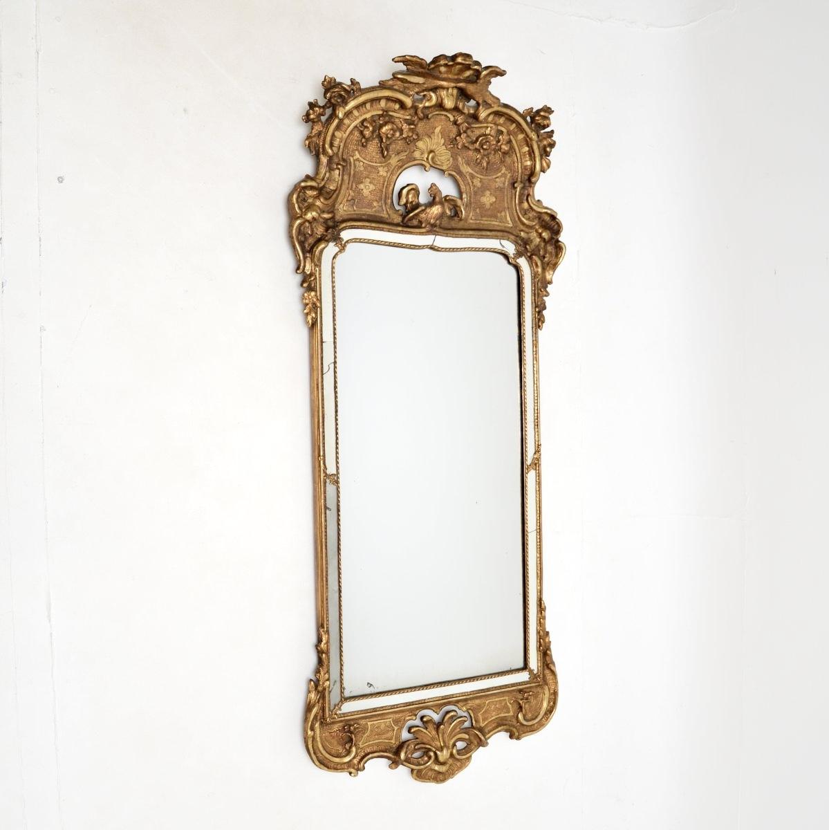 Antique Swedish Gustavian Giltwood Mirror (1 of 11)