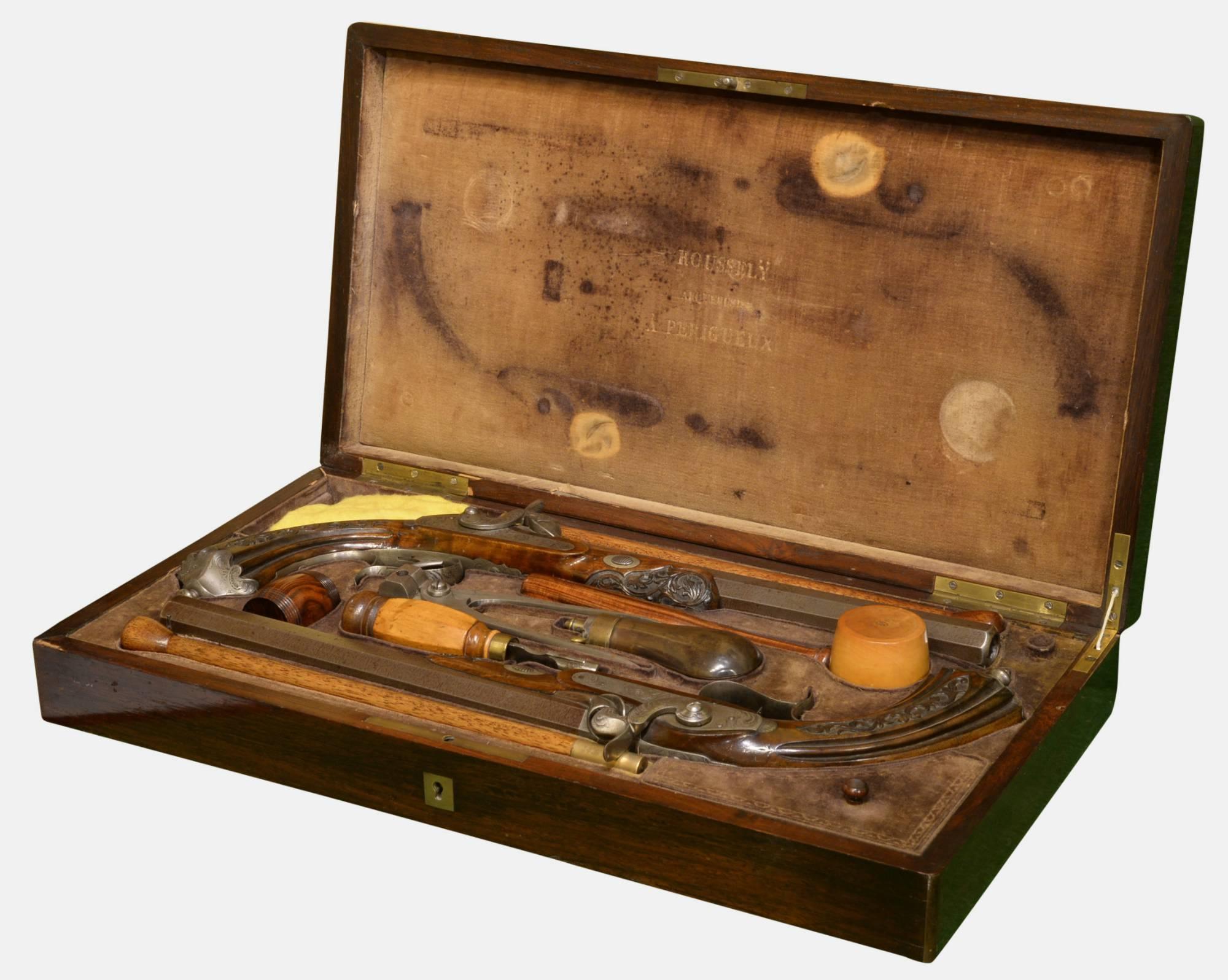 Pair of French Percussion Rifled Target Pistols c.1860 (1 of 1) Pair of French Percussion Rifled Target Pistols c.1860 (1 of 1)