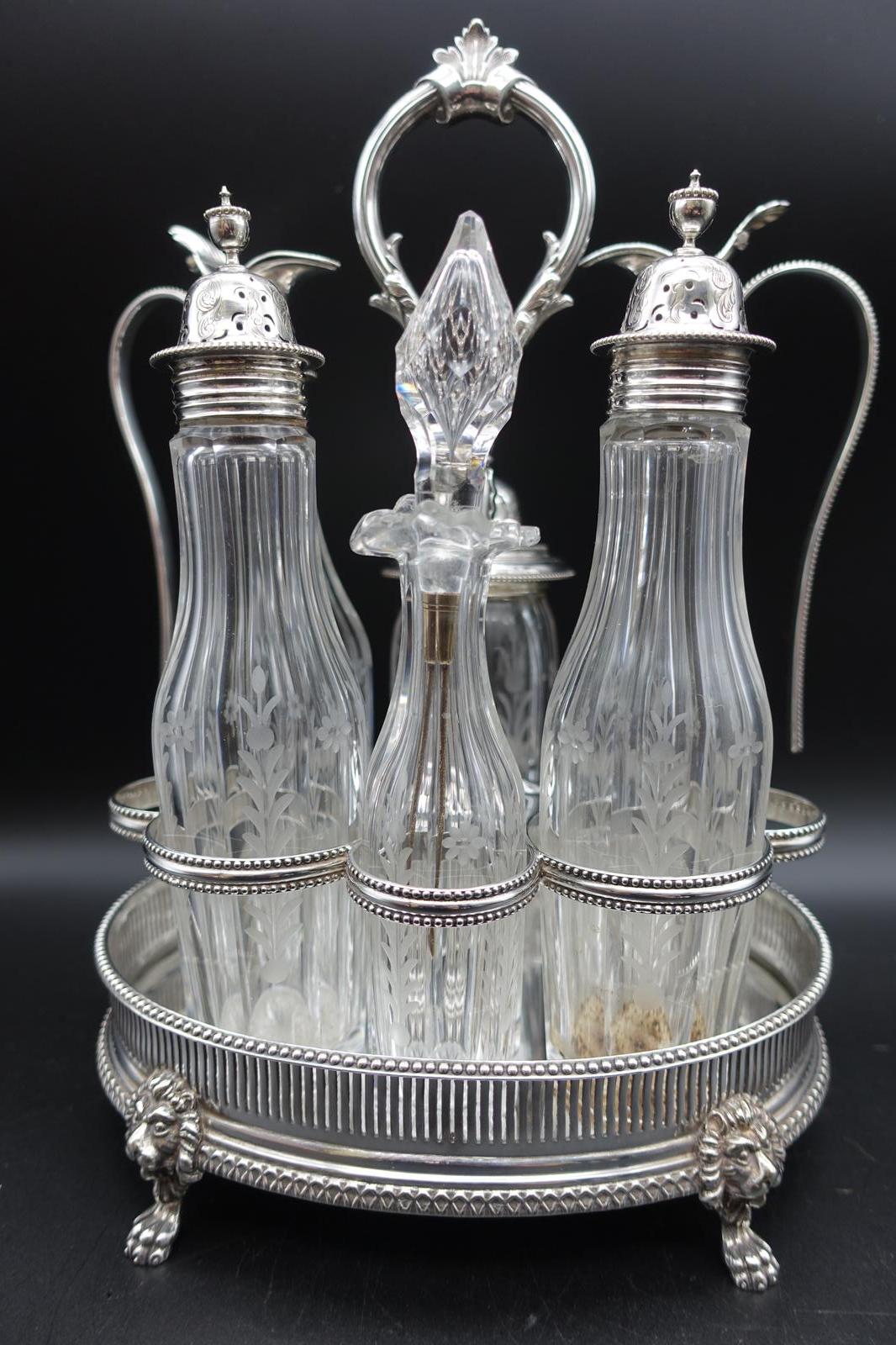 Exceptional Late 19th Century EPNS 6 Bottled Galleried Cruet (1 of 7) Exceptional Late 19th Century EPNS 6 Bottled Galleried Cruet (1 of 7)