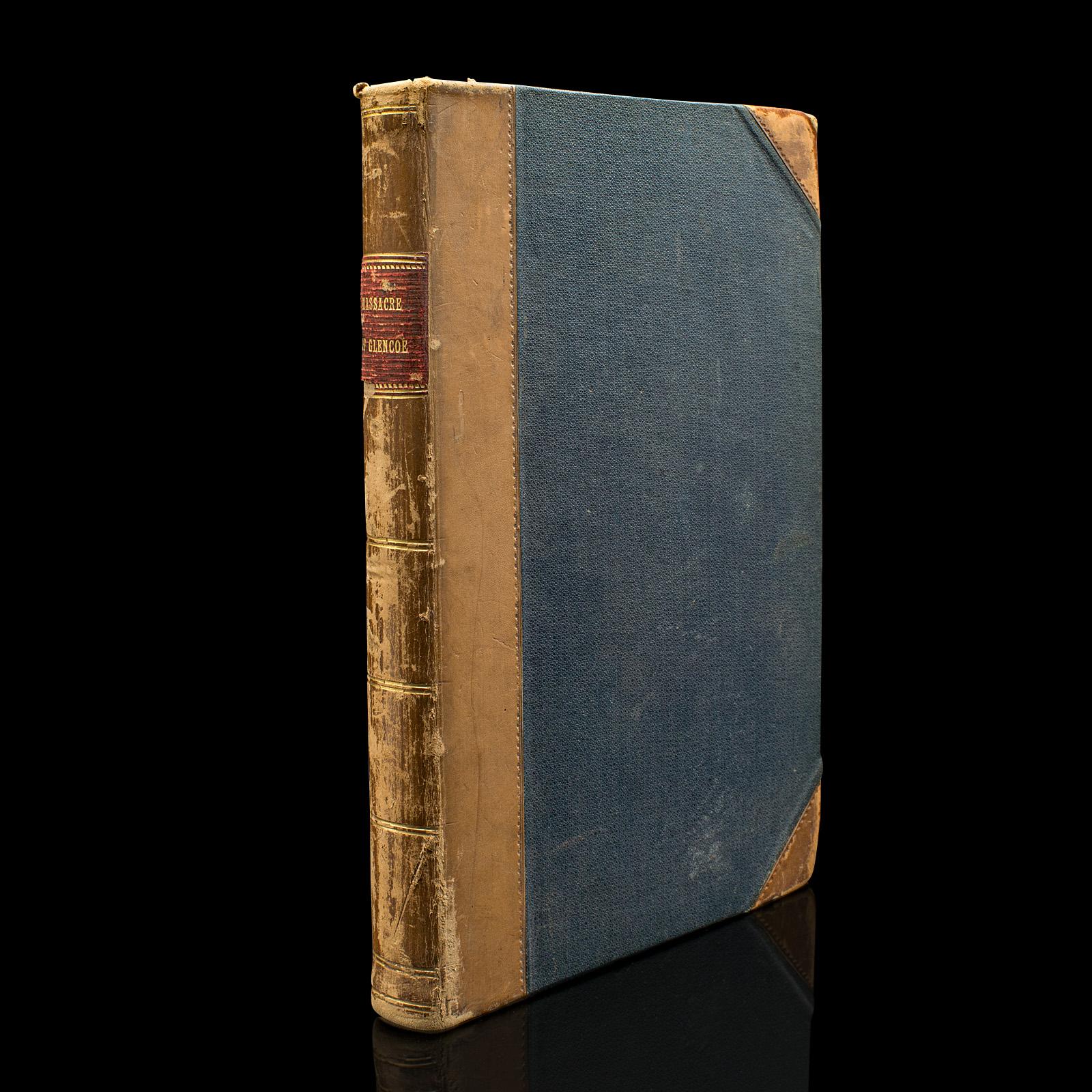 Antique Book, Massacre of Glencoe, G. Reynolds, English Novel - Victorian c.1860 (1 of 12)