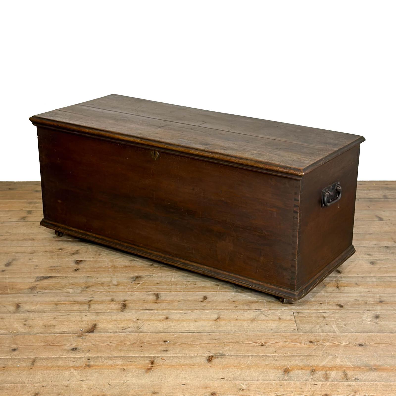 Antique Large Oak Blanket Box Trunk (1 of 14) Antique Large Oak Blanket Box Trunk (1 of 14)