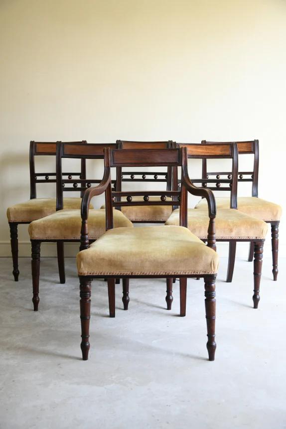 6 Antique 19th Century Bar Back Dining Chairs (1 of 9)