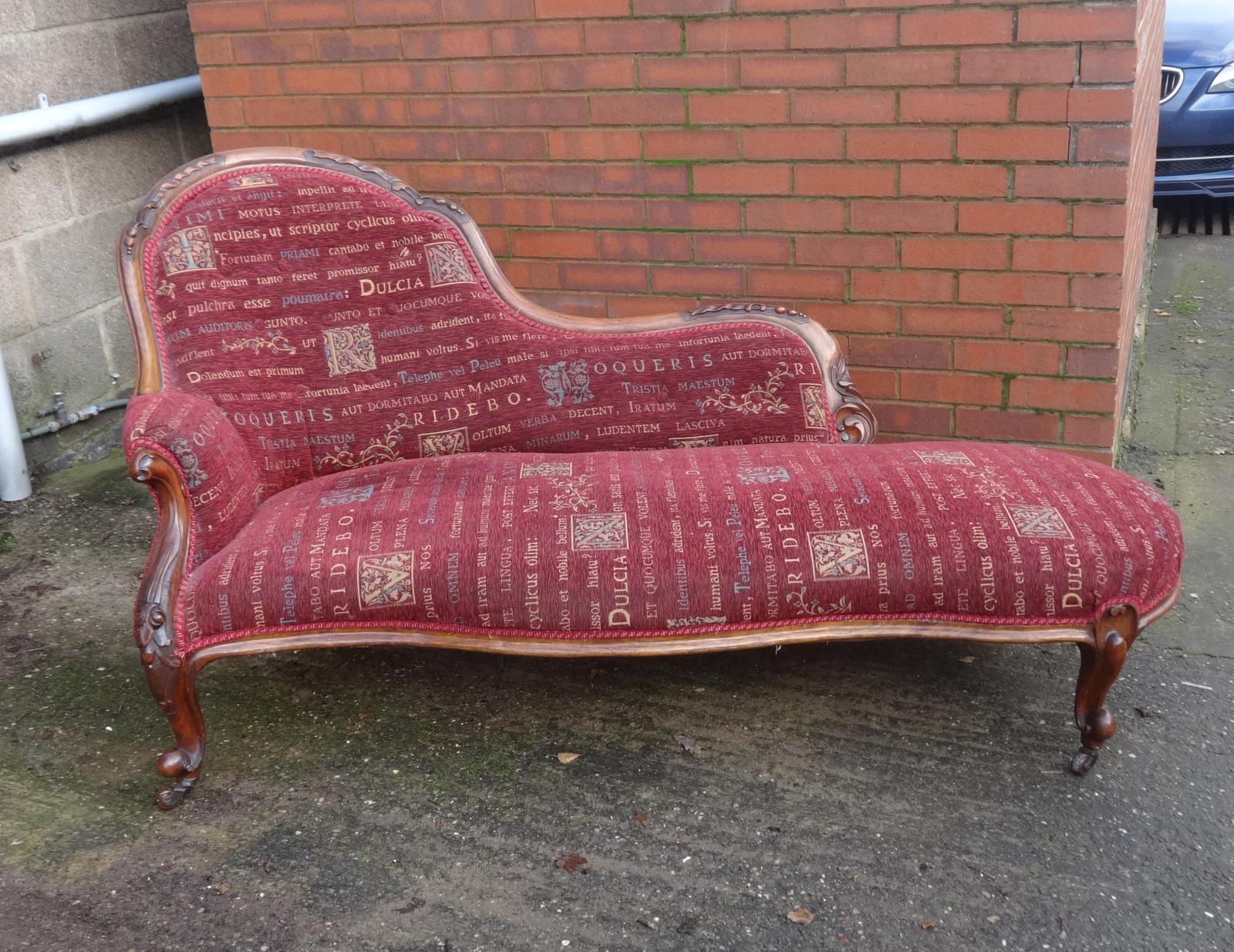 Excellent Quality Mahogany Chaise Lounge (1 of 1)