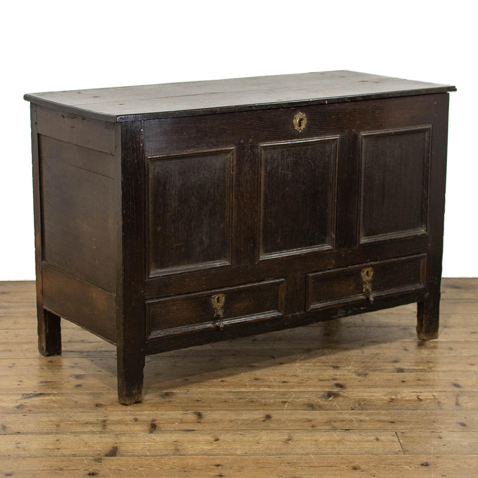 18th Century Antique Oak Mule Chest (1 of 9)