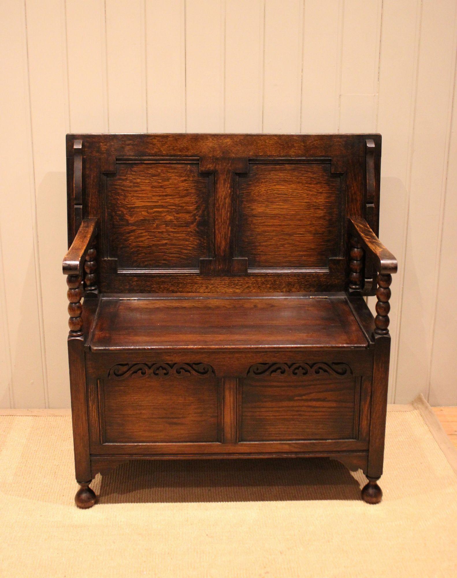 Solid Oak Monks Bench (1 of 13)