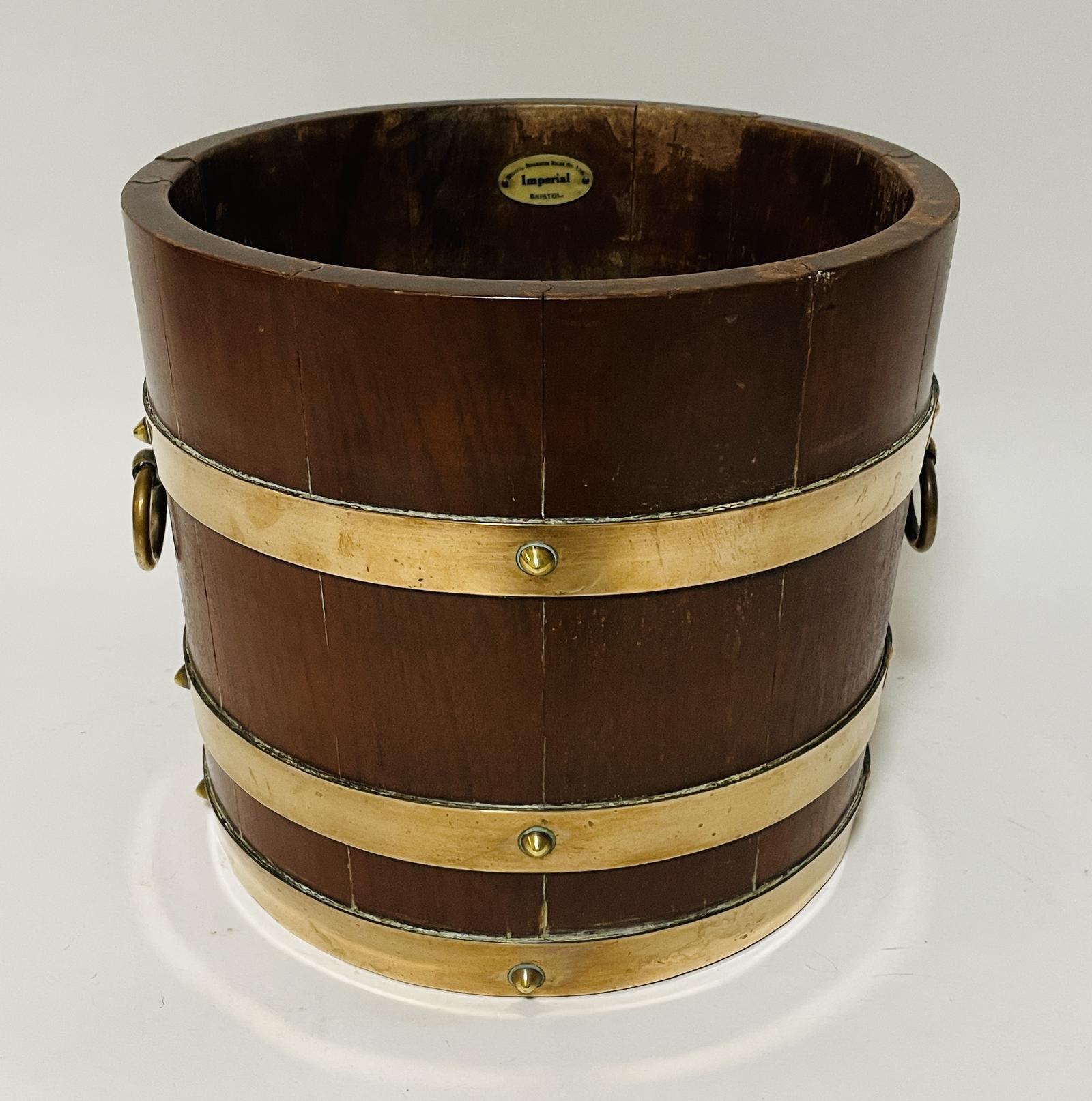 Antique Brass Bound Planter (1 of 13) Antique Brass Bound Planter (1 of 13)