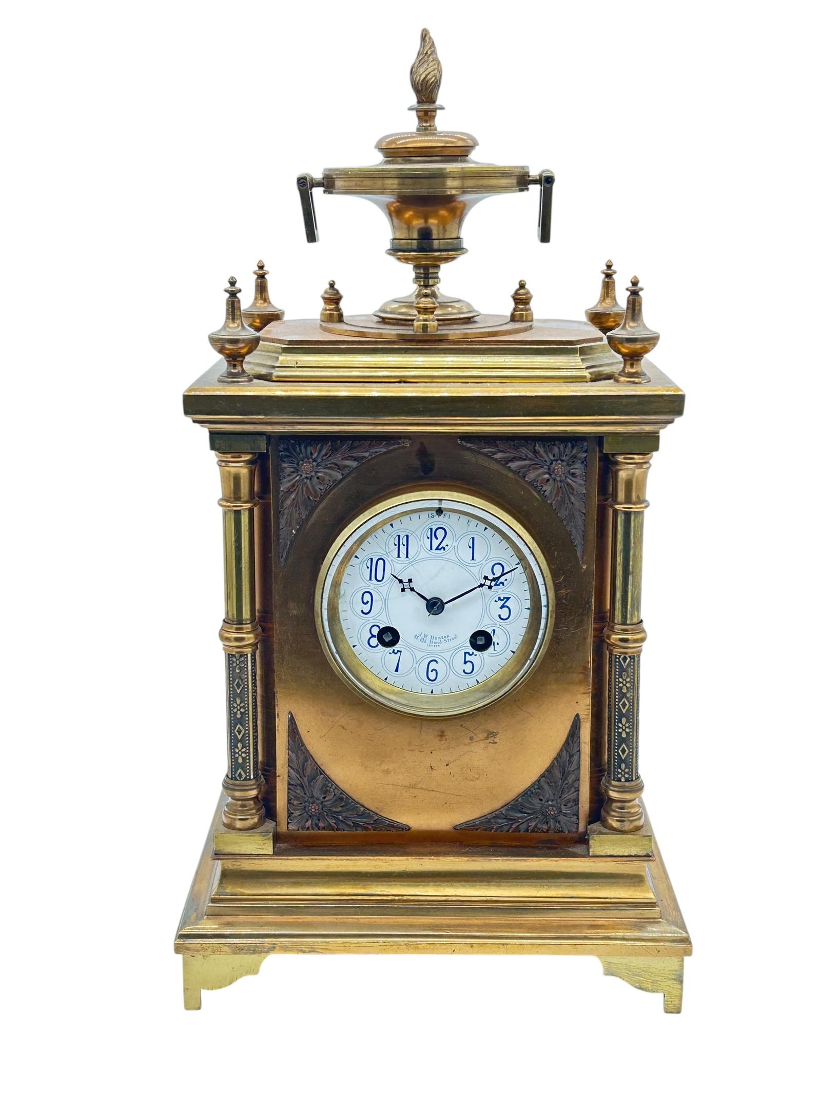 Fabulous French Bronze Ormolu Cube Mantel Clock – Ca1890 (1 of 12)