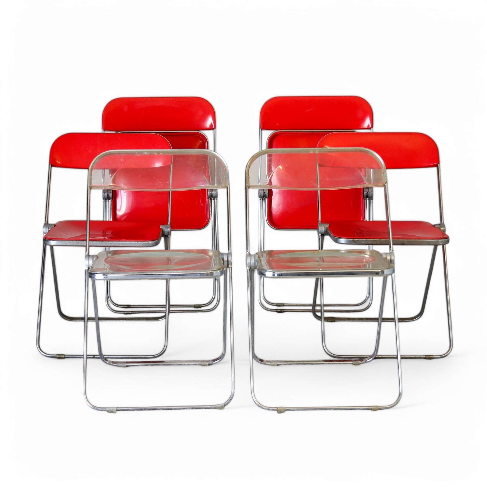 Iconic Giancarlo Piretti Castelli Plia Folding & Stacking Chairs (1 of 10)