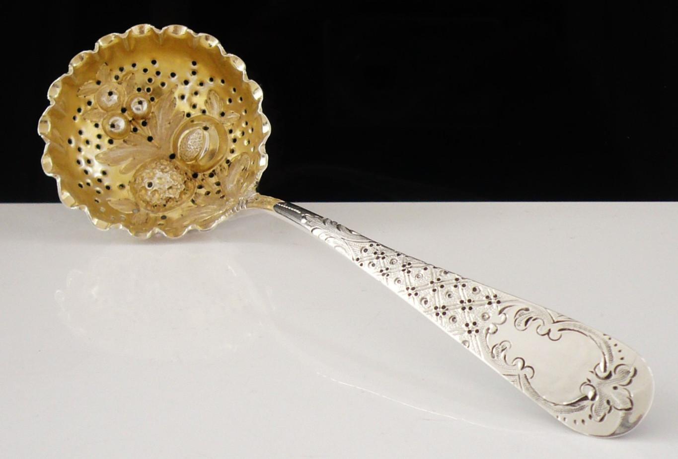 Antique Sterling Silver Sifter Ladle - Hallmarked London 1790 (1 of 12) Antique Sterling Silver Sifter Ladle - Hallmarked London 1790 (1 of 12)