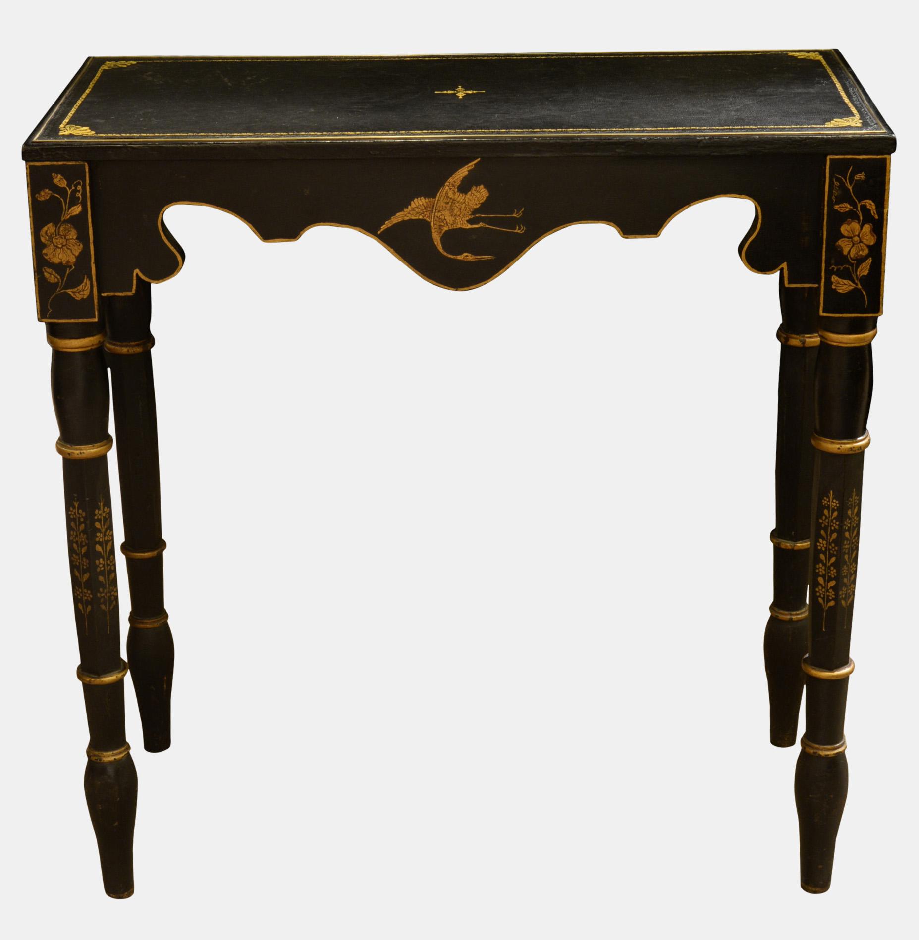 Regency Style Decorated Side Table (1 of 1) Regency Style Decorated Side Table (1 of 1)
